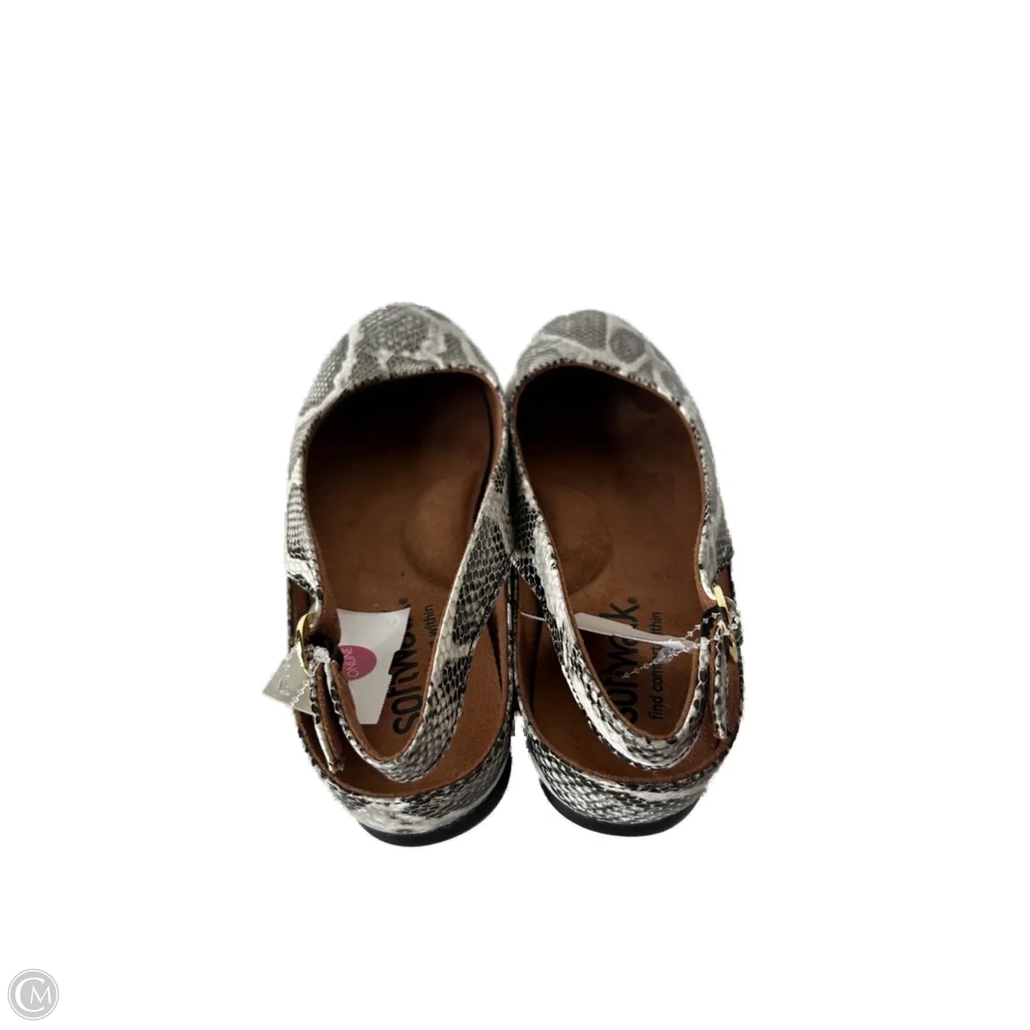 Shoes Flats By Cmc In Black & White, Size: 9