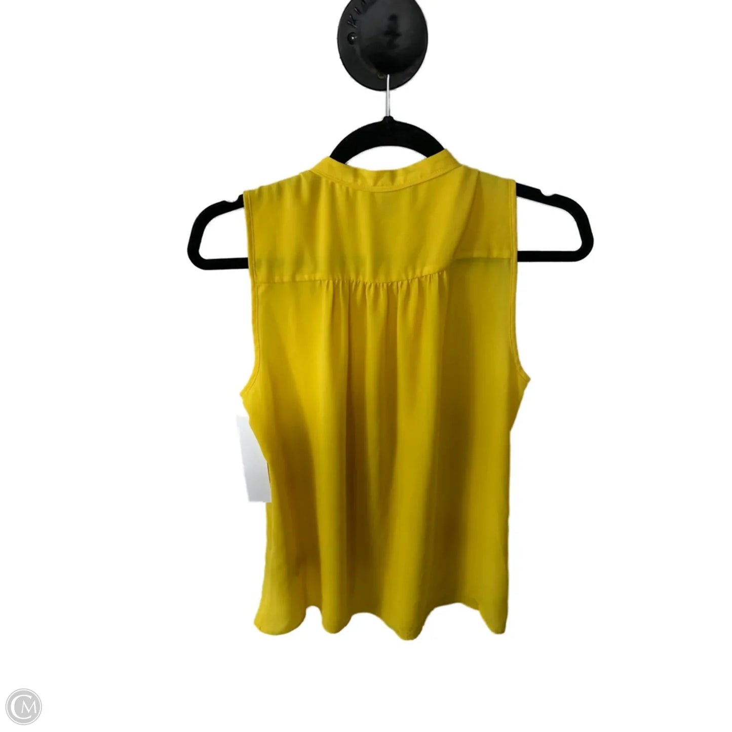 Top Sleeveless By Banana Republic In Yellow, Size: S