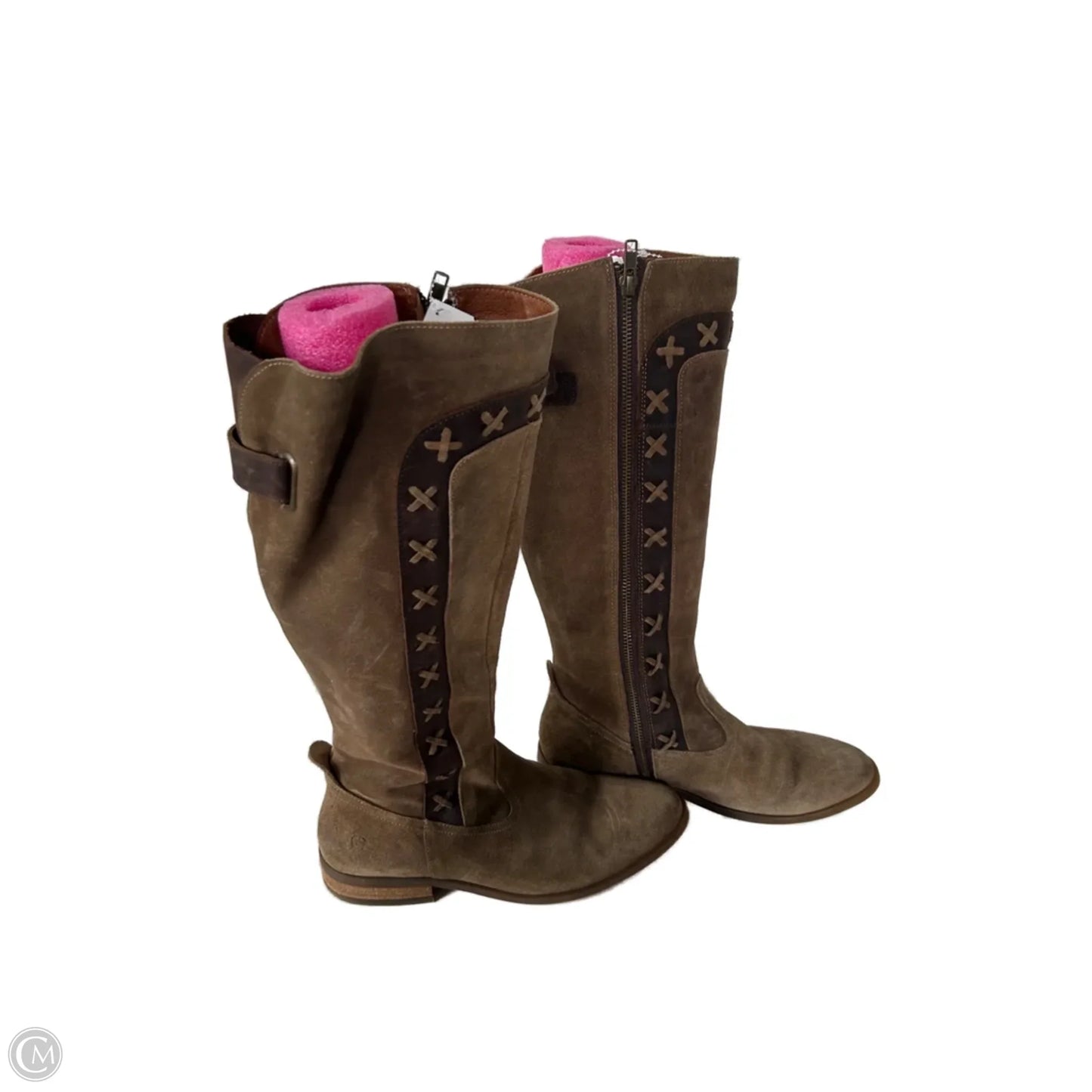 Boots Knee Flats By Born In Brown, Size: 7