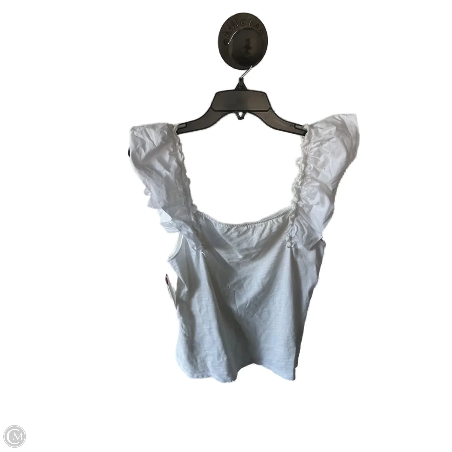 Top Sleeveless By Nation In White, Size: L