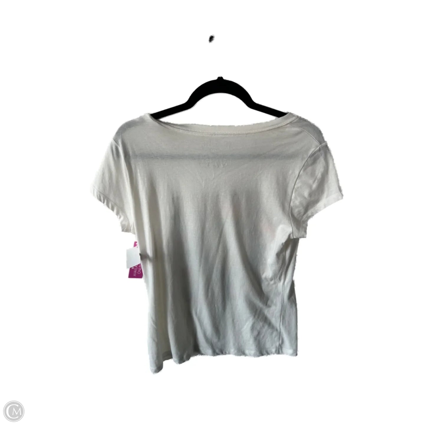 Top Short Sleeve Basic By Cme In White, Size: Xl