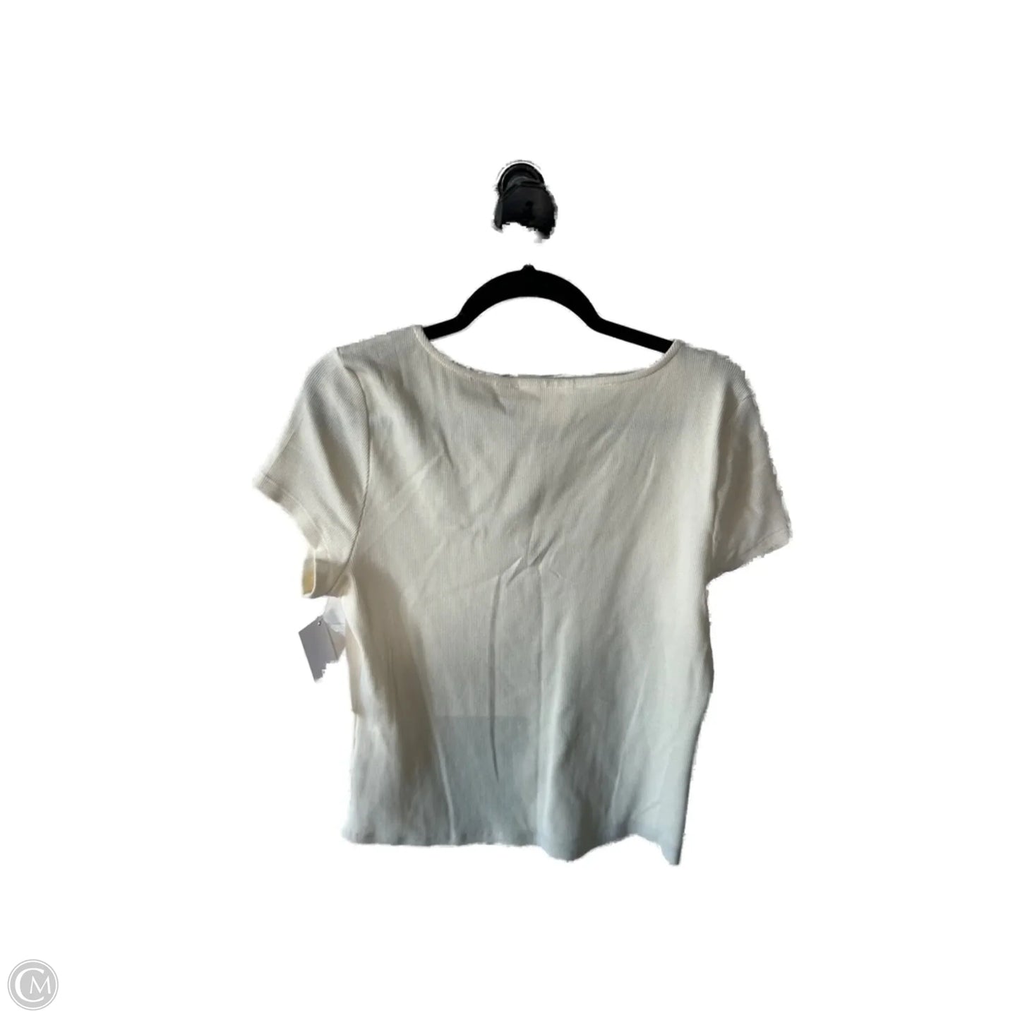 Top Short Sleeve By Maeve In Cream, Size: Xl
