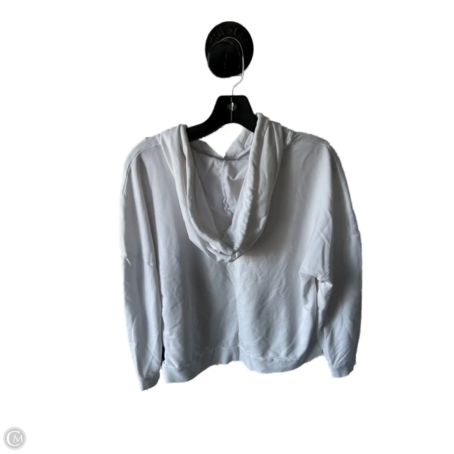 Sweatshirt Hoodie By Cabi In White, Size: M