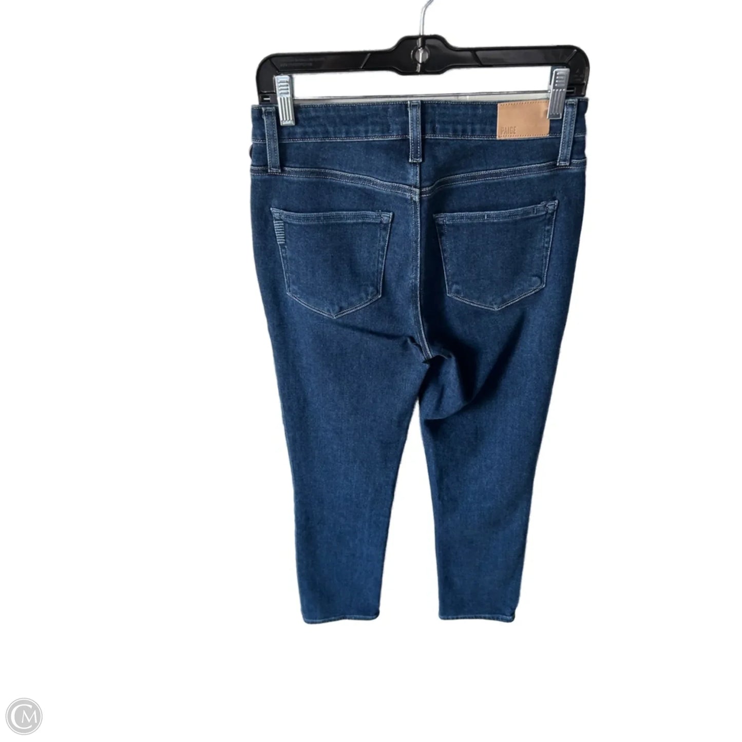 Jeans Straight By Paige In Blue Denim, Size: 4