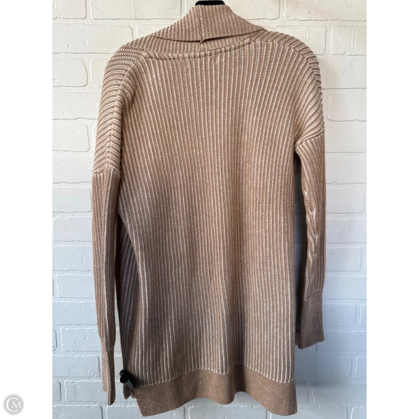 Sweater Cardigan By Tahari By Arthur Levine In Tan, Size: Xs