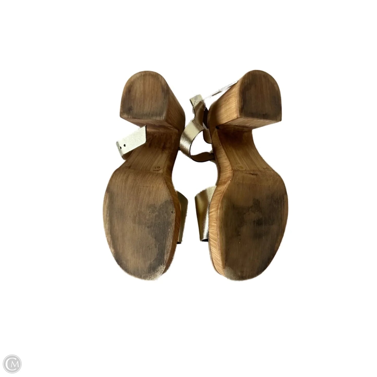 Sandals Heels Block By Seychelles In Gold, Size: 6.5