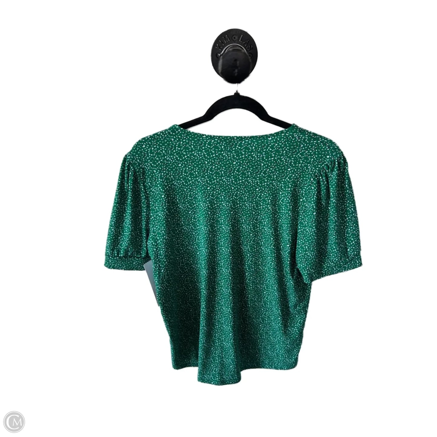 Top Short Sleeve By Adrianna Papell In Green, Size: M