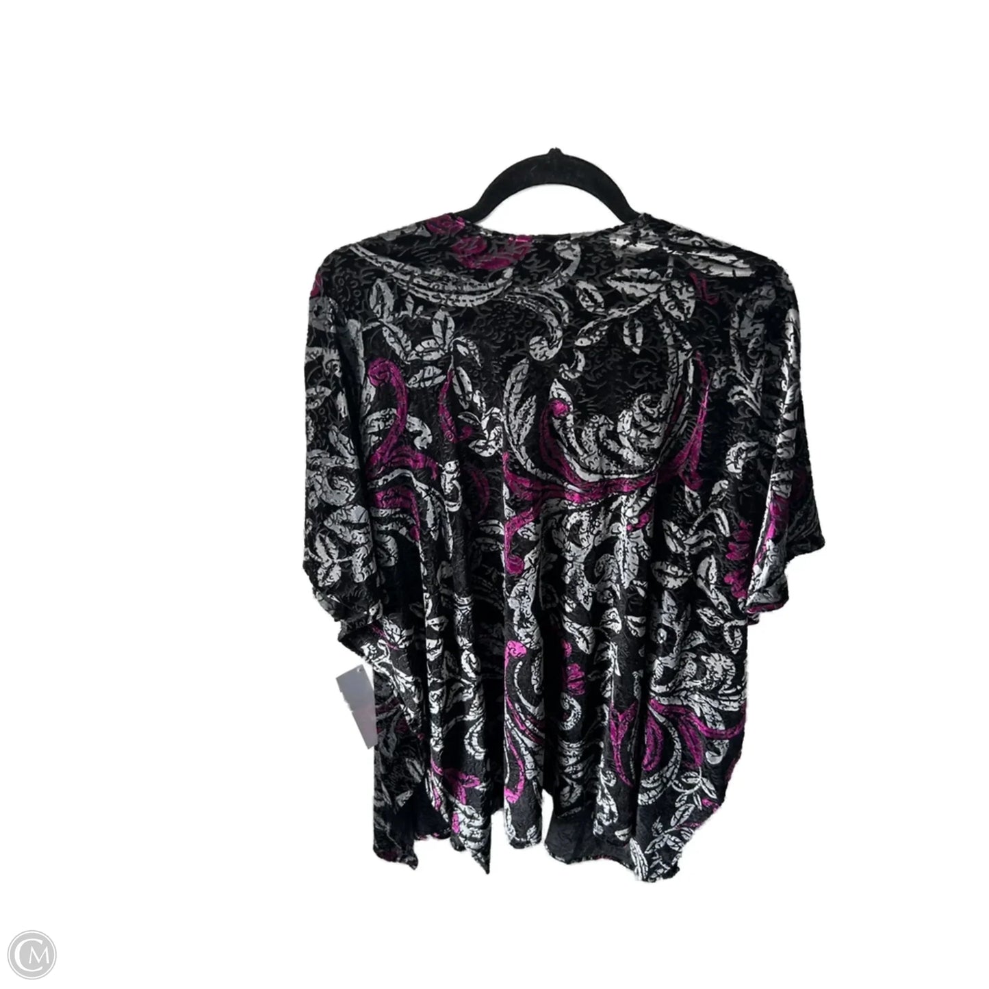 Cardigan By Chicos In Black & White, Size: S