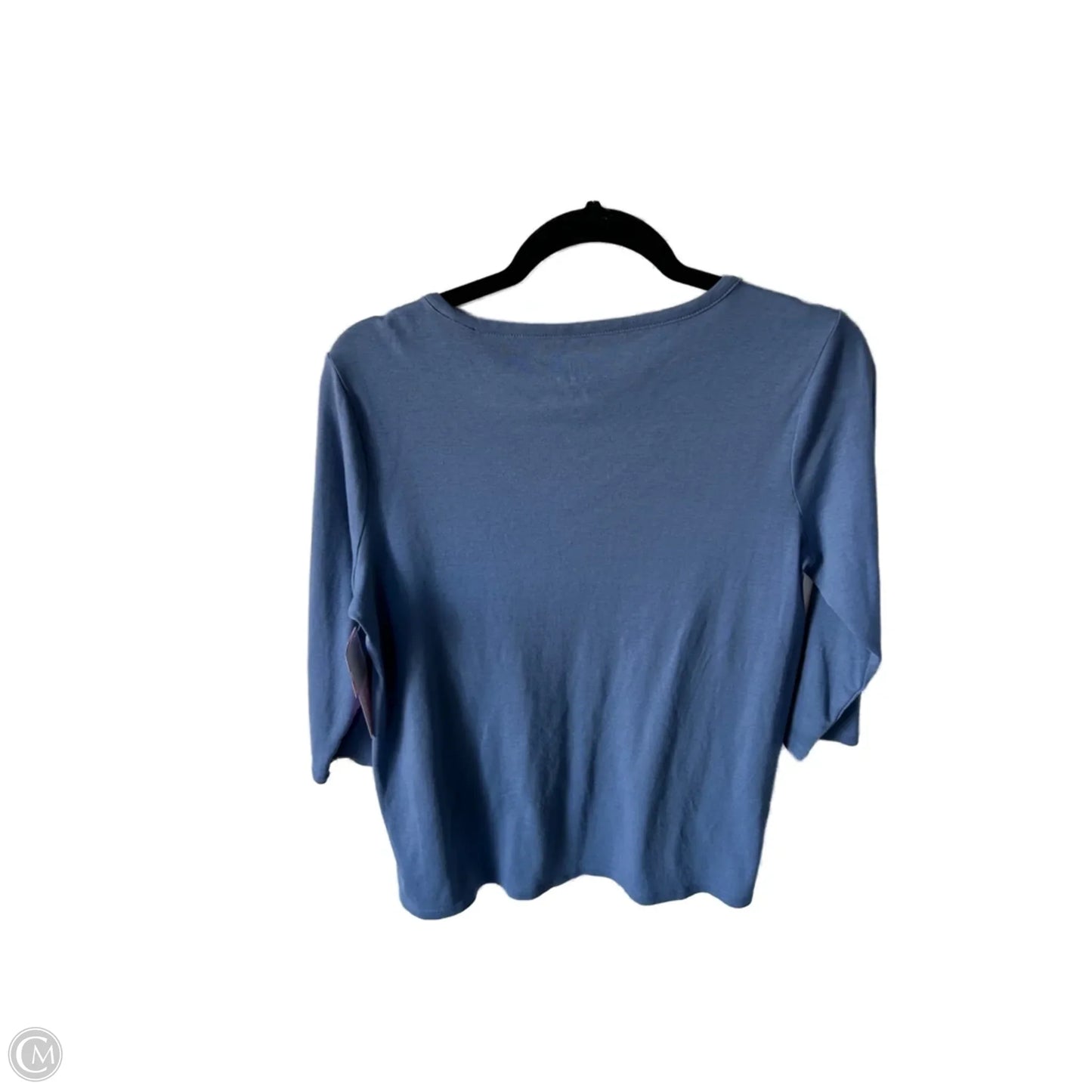 Top 3/4 Sleeve Basic By J. Jill In Blue, Size: M