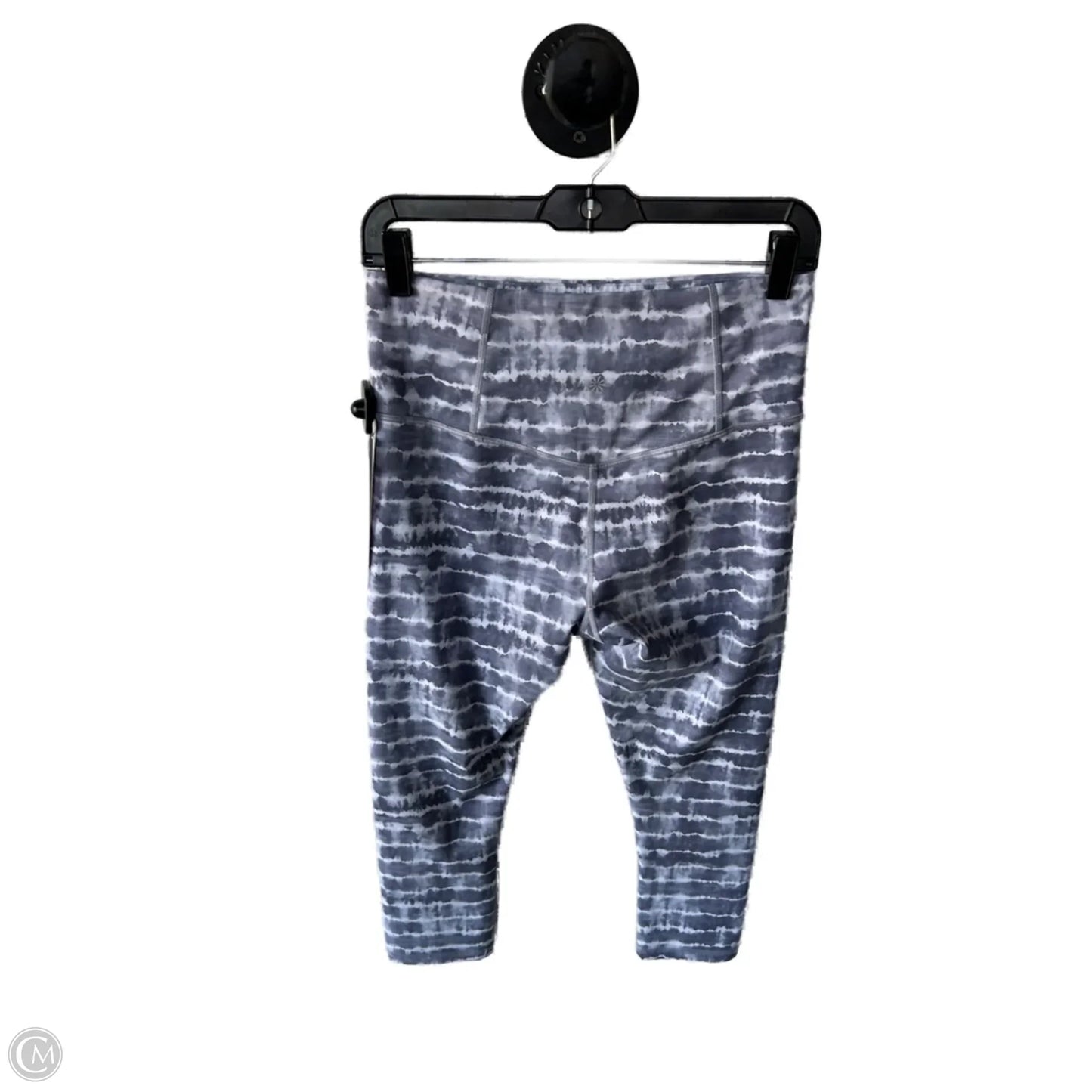 Athletic Capris By Athleta In Grey & White, Size: 8