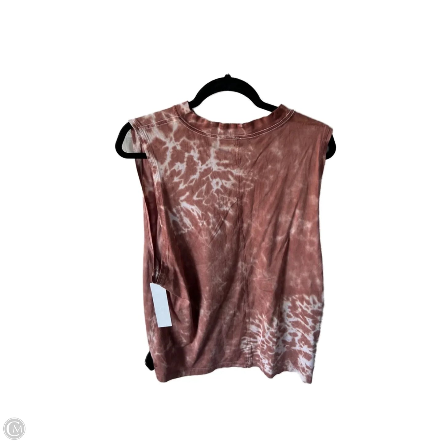 Athletic Tank Top By Lululemon In Tan & White, Size: Xl