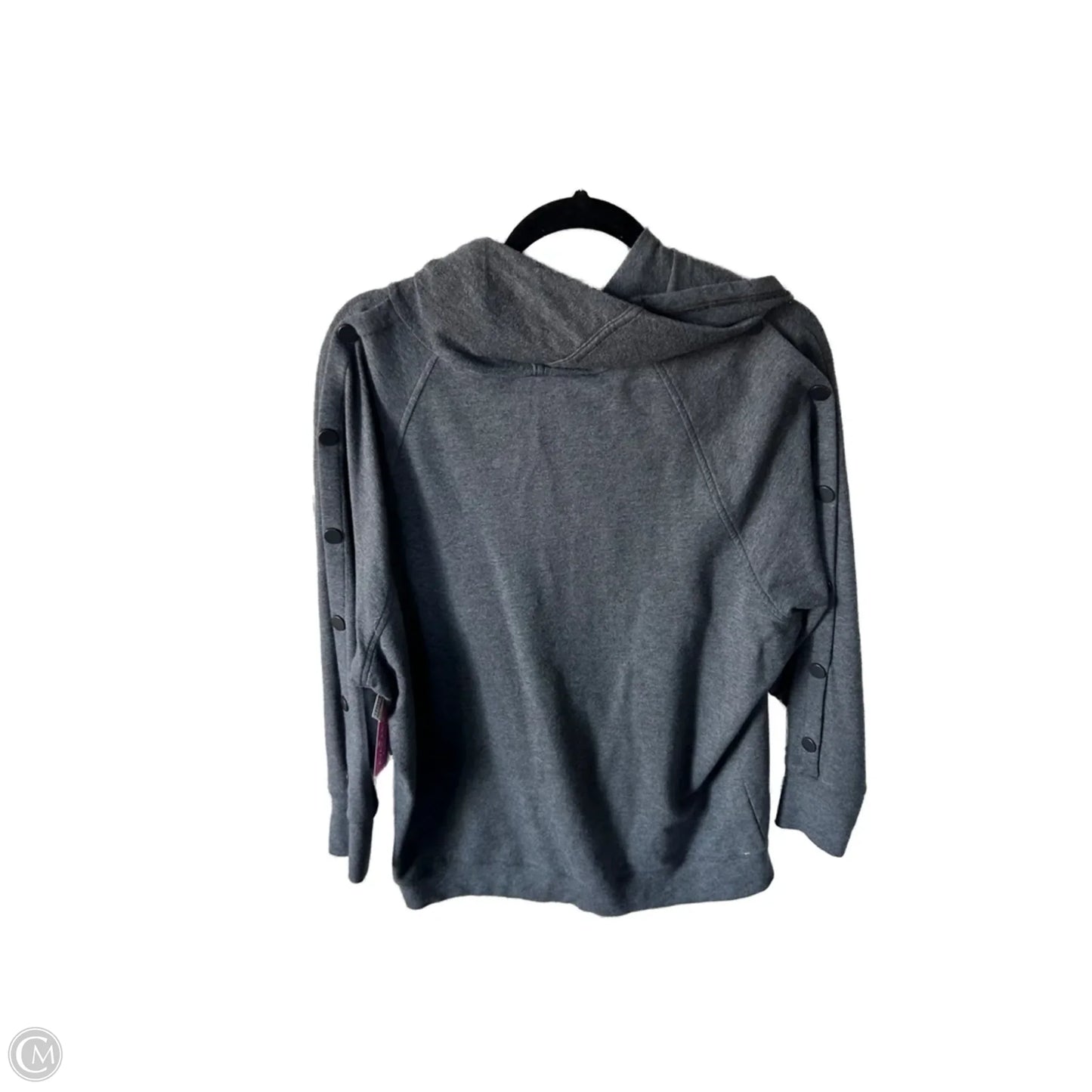 Sweatshirt Collar By Cabi In Grey, Size: M
