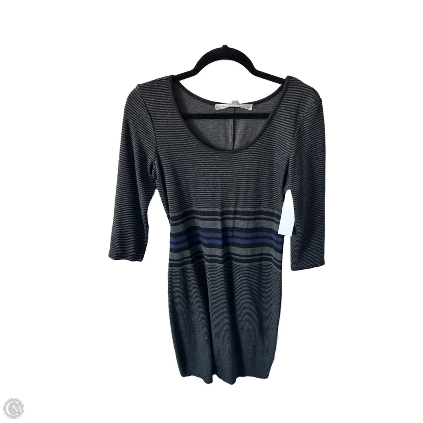Dress Casual Midi By Max Studio In Black & Grey, Size: S