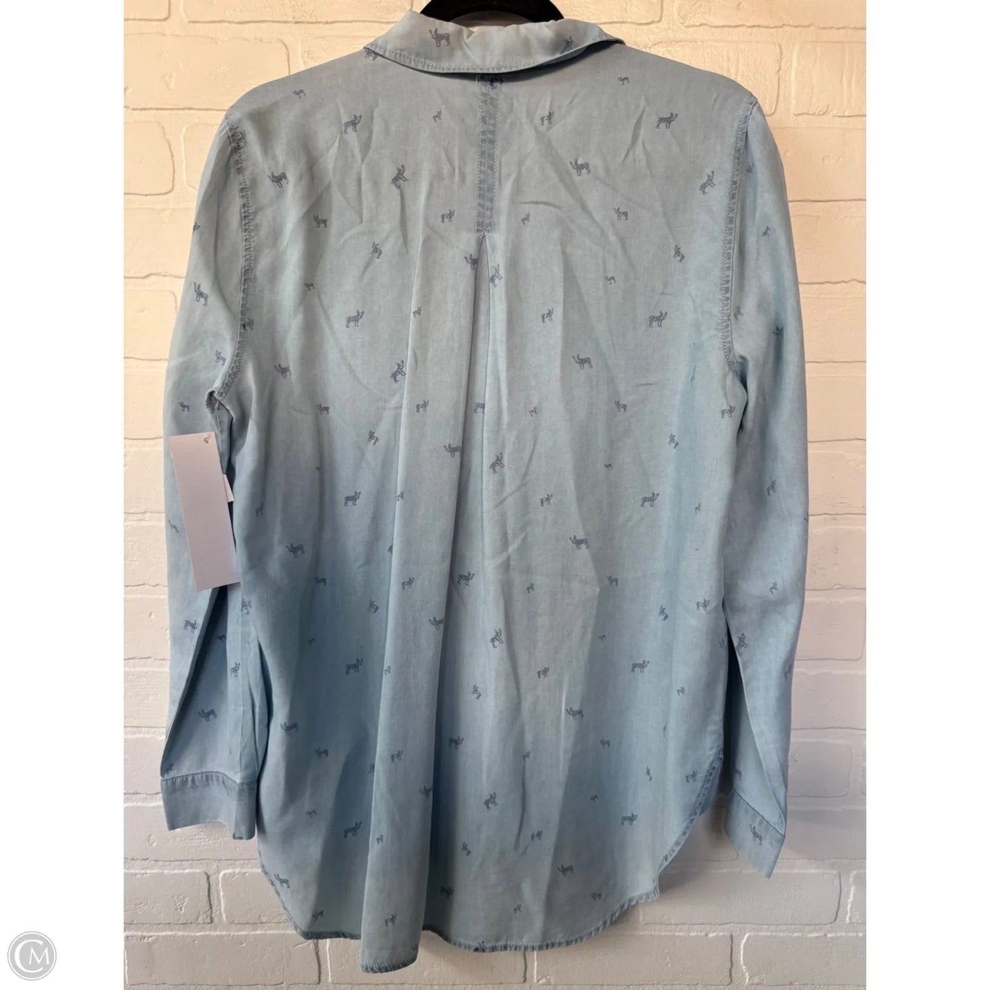 Top Long Sleeve By Jane And Delancey In Blue, Size: M
