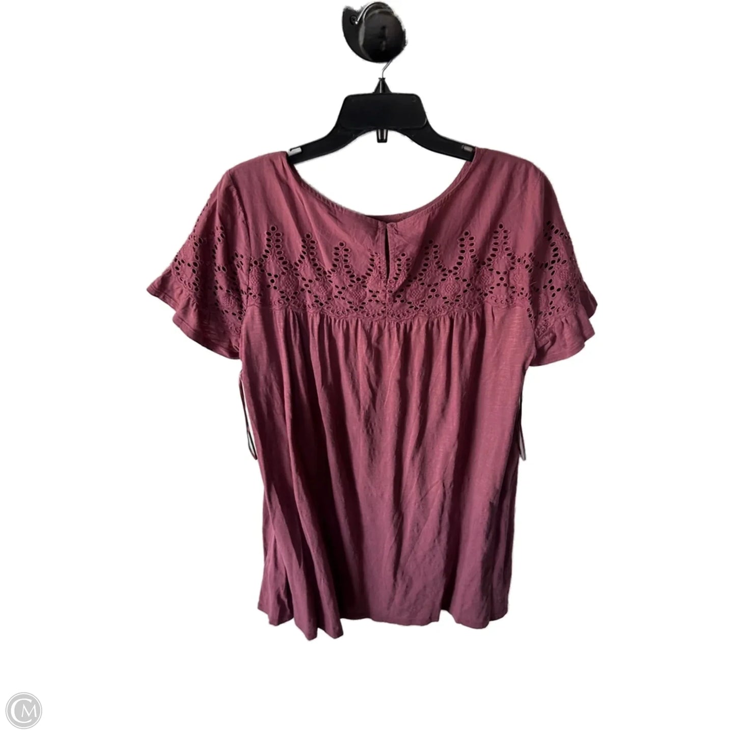 Dress Casual Short By Style And Company In Maroon, Size: L