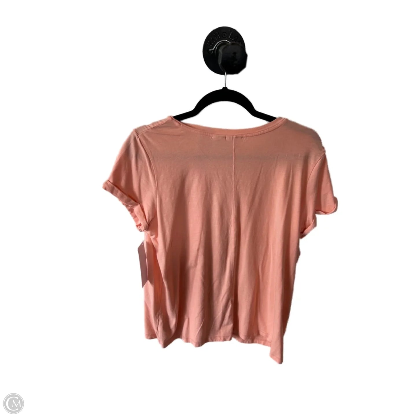 Top Short Sleeve Basic By Max Studio In Orange, Size: Xl