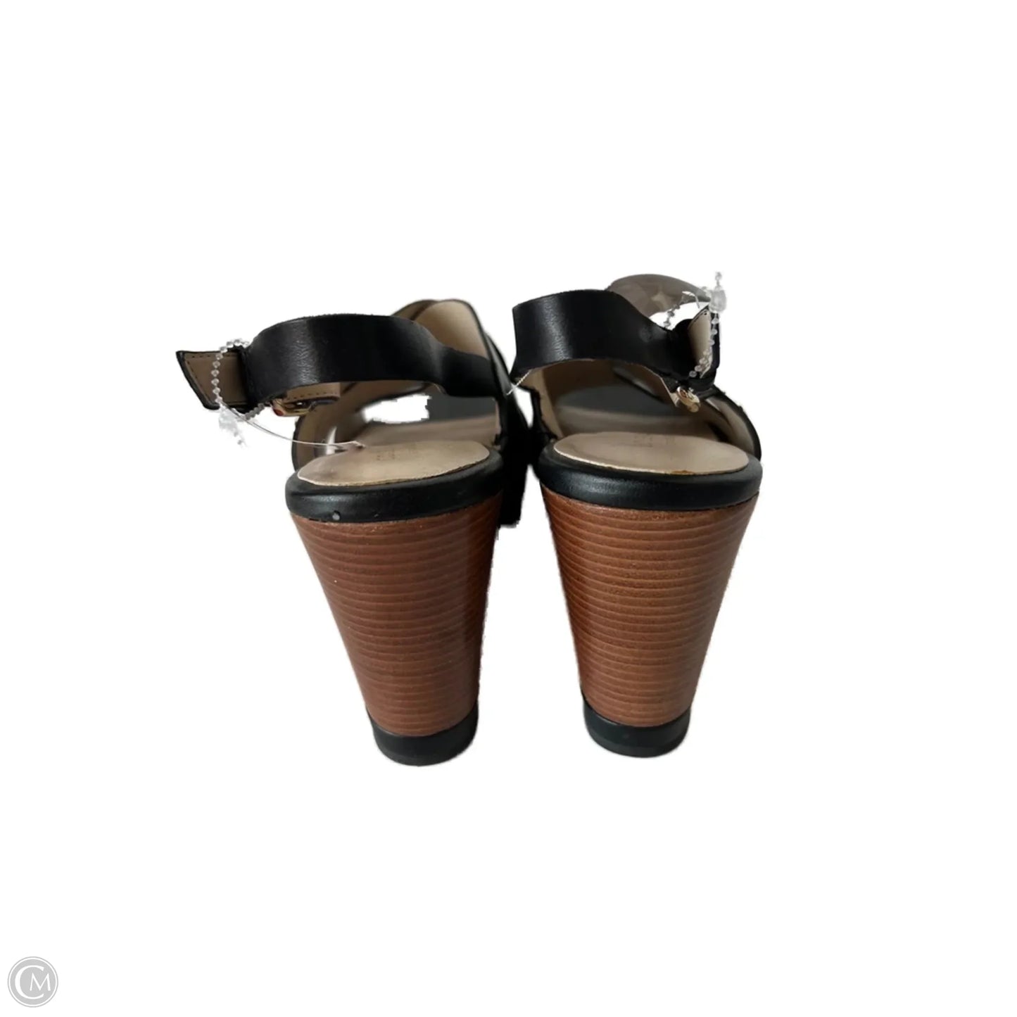 Sandals Heels Wedge By Cole-haan In Black, Size: 8