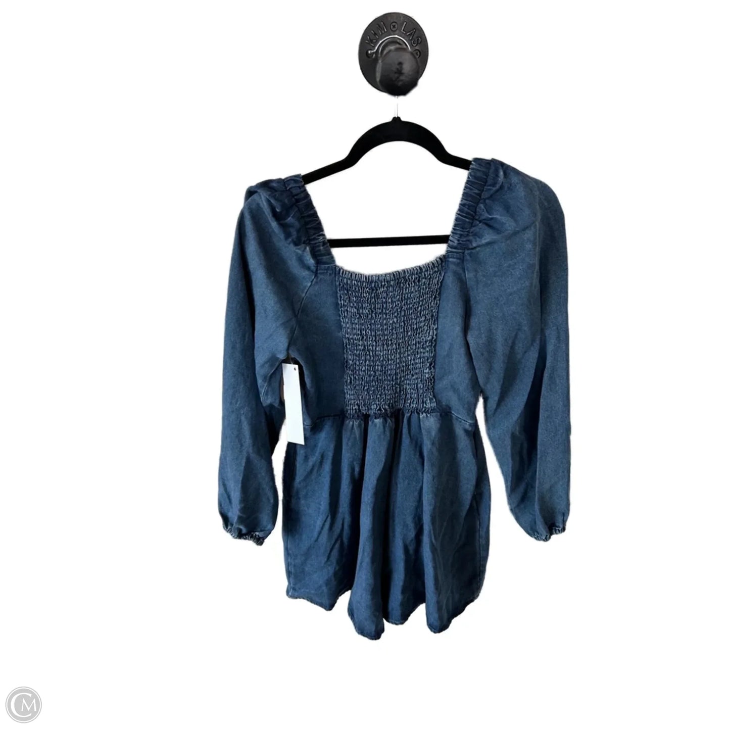 Romper By Sadie & Sage In Blue Denim, Size: S