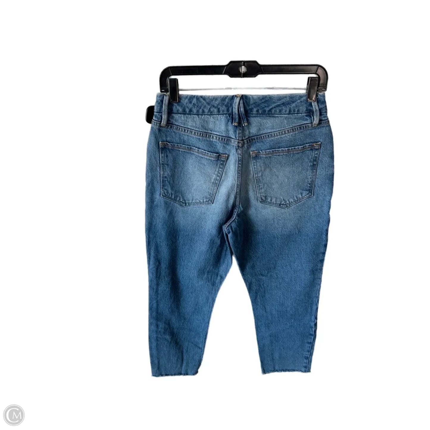 Jeans Straight By Good American In Blue Denim, Size: 4