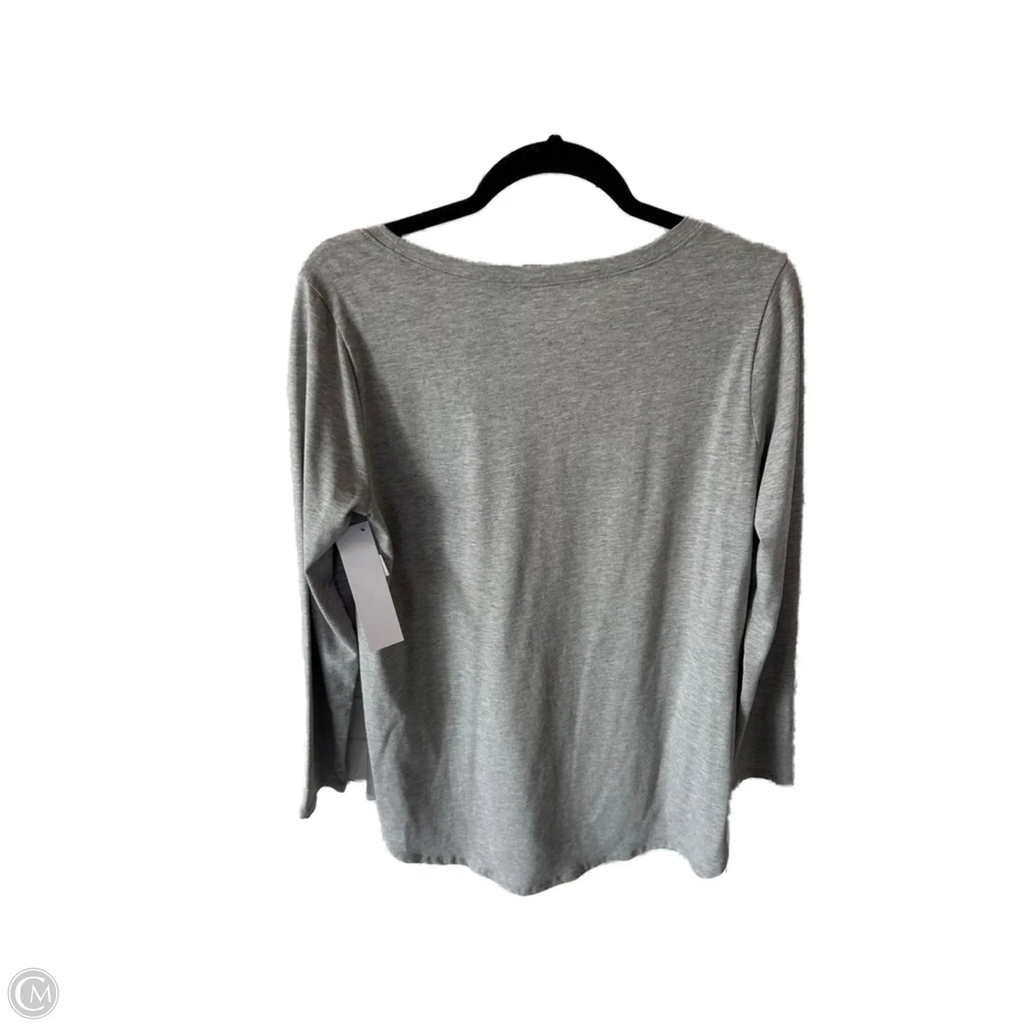 Top Long Sleeve Basic By Soft Surroundings In Grey, Size: M