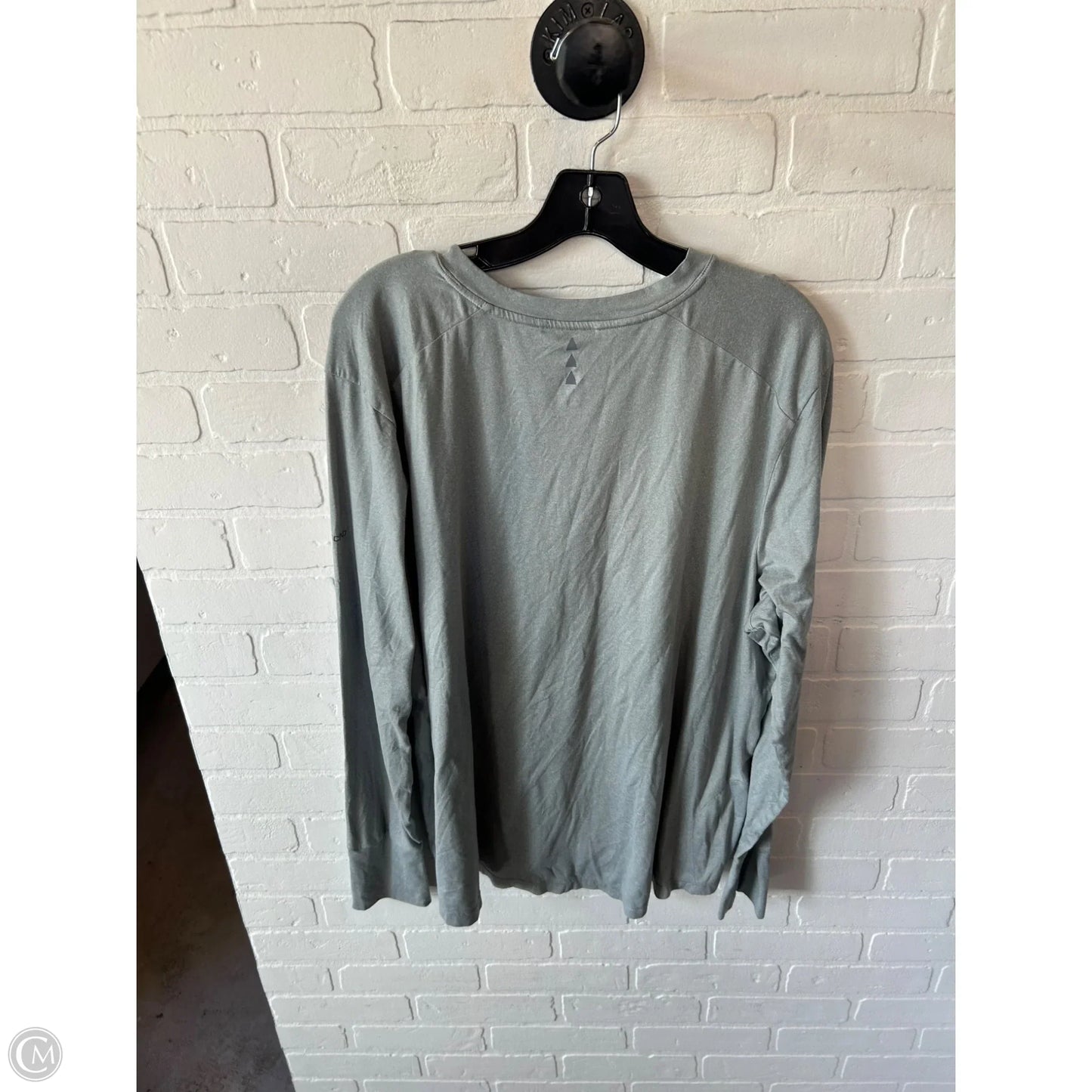 Athletic Top Long Sleeve Crewneck By Clothes Mentor In Grey, Size: Xxl