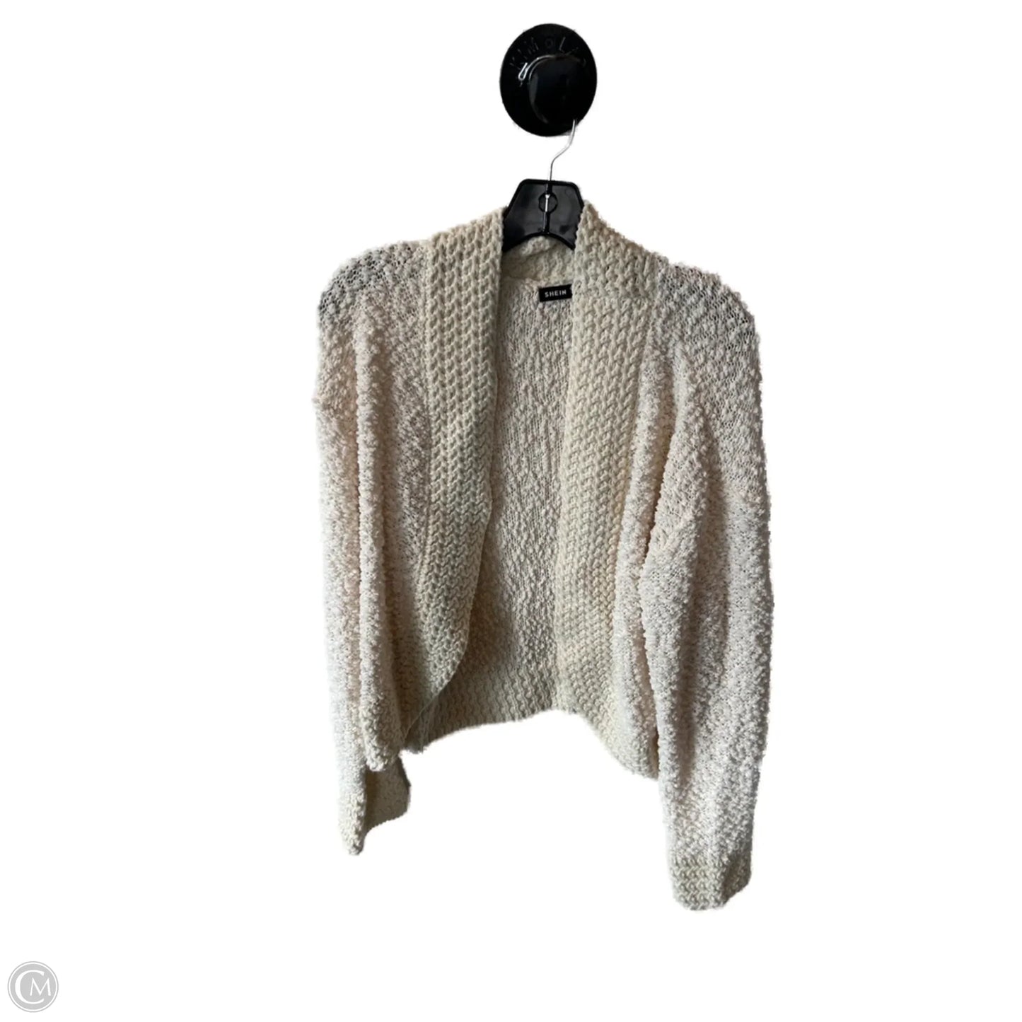 Sweater Cardigan By Shein In Cream, Size: M