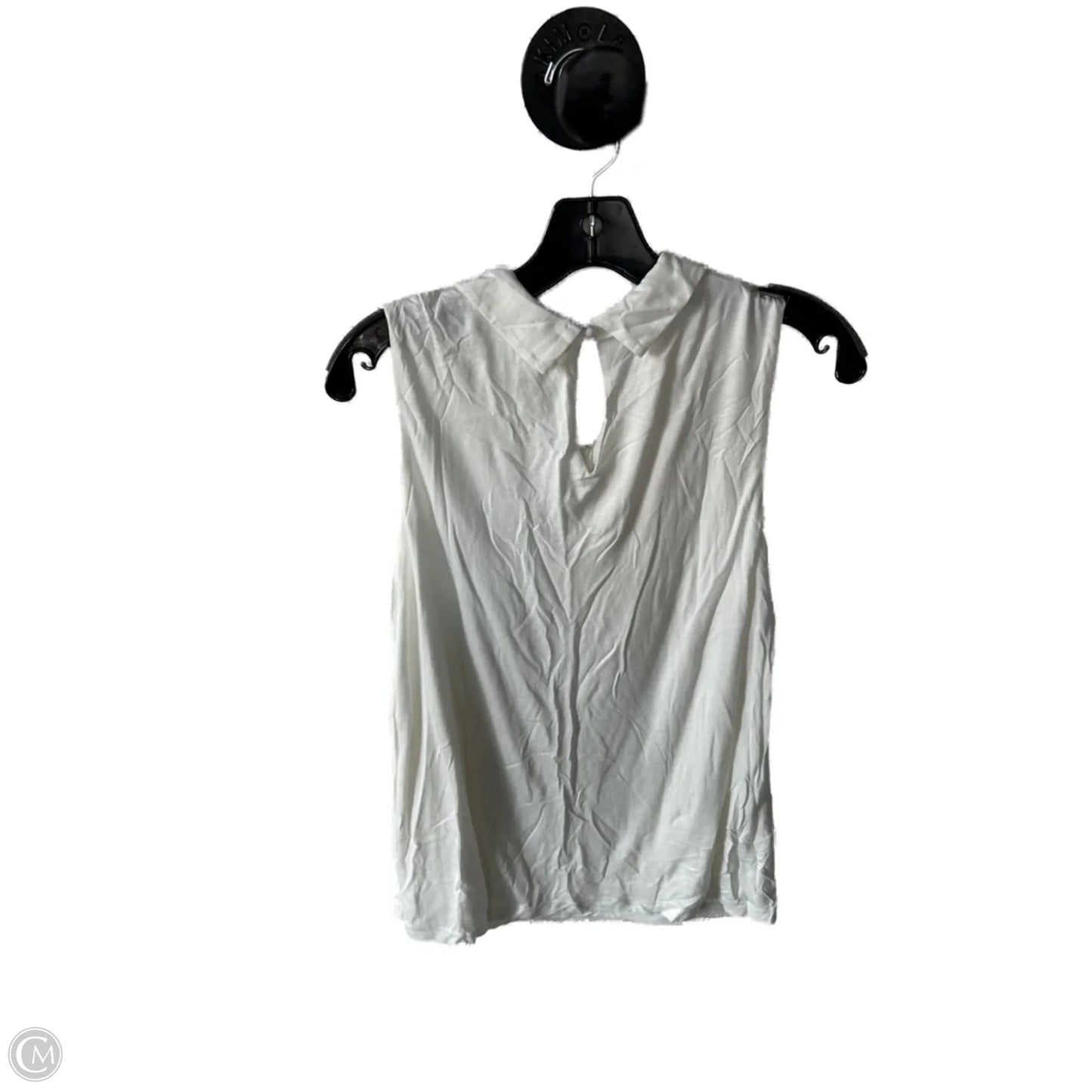 Top Sleeveless By Cabi In White, Size: M