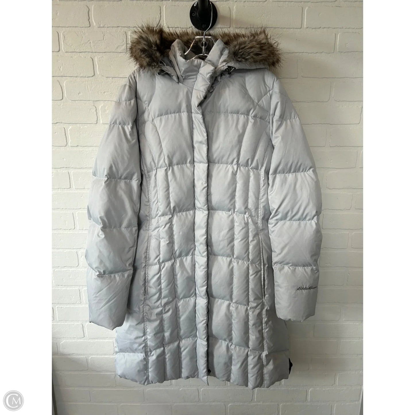 Coat Puffer & Quilted By Eddie Bauer In Grey, Size: Xl