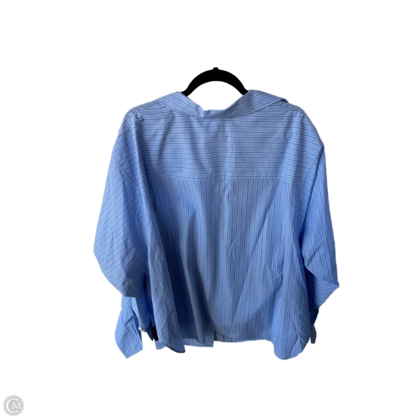 Top Long Sleeve By Zara In Blue, Size: Xl