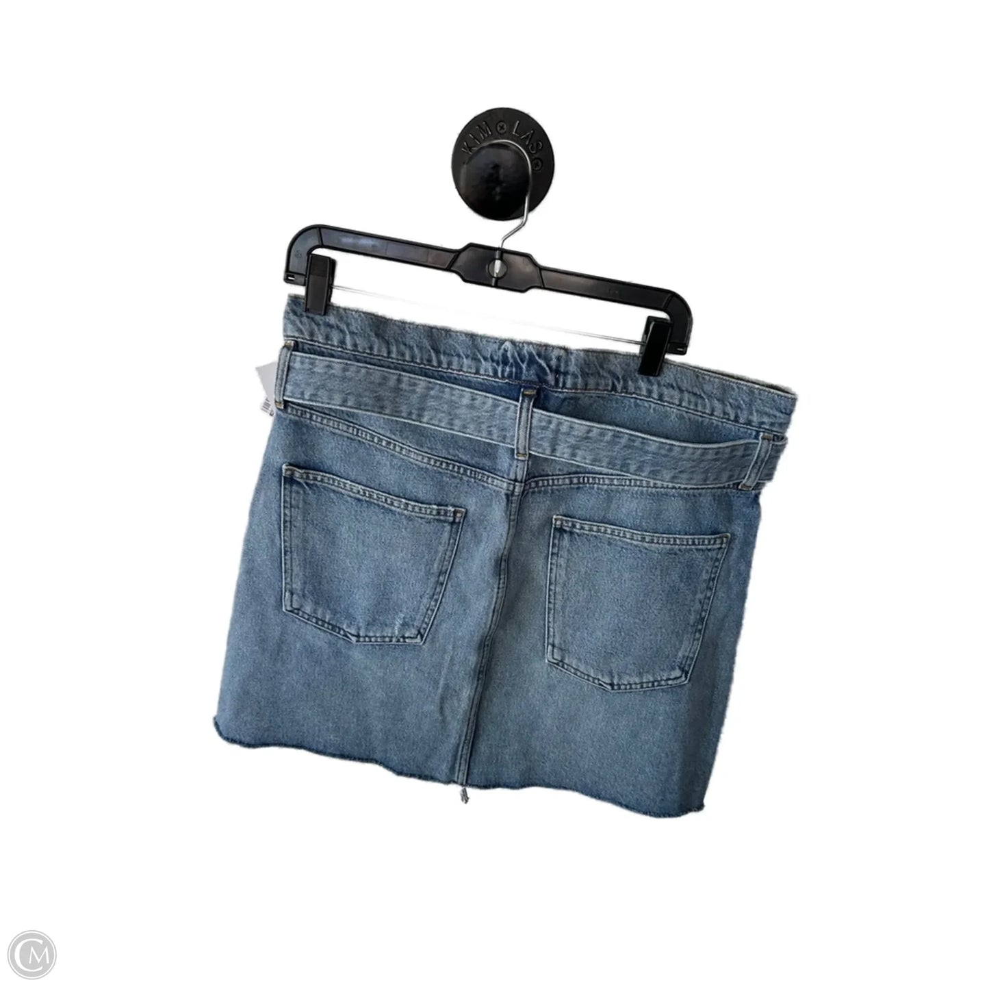 Skirt Mini & Short By Agolde In Blue Denim, Size: 12