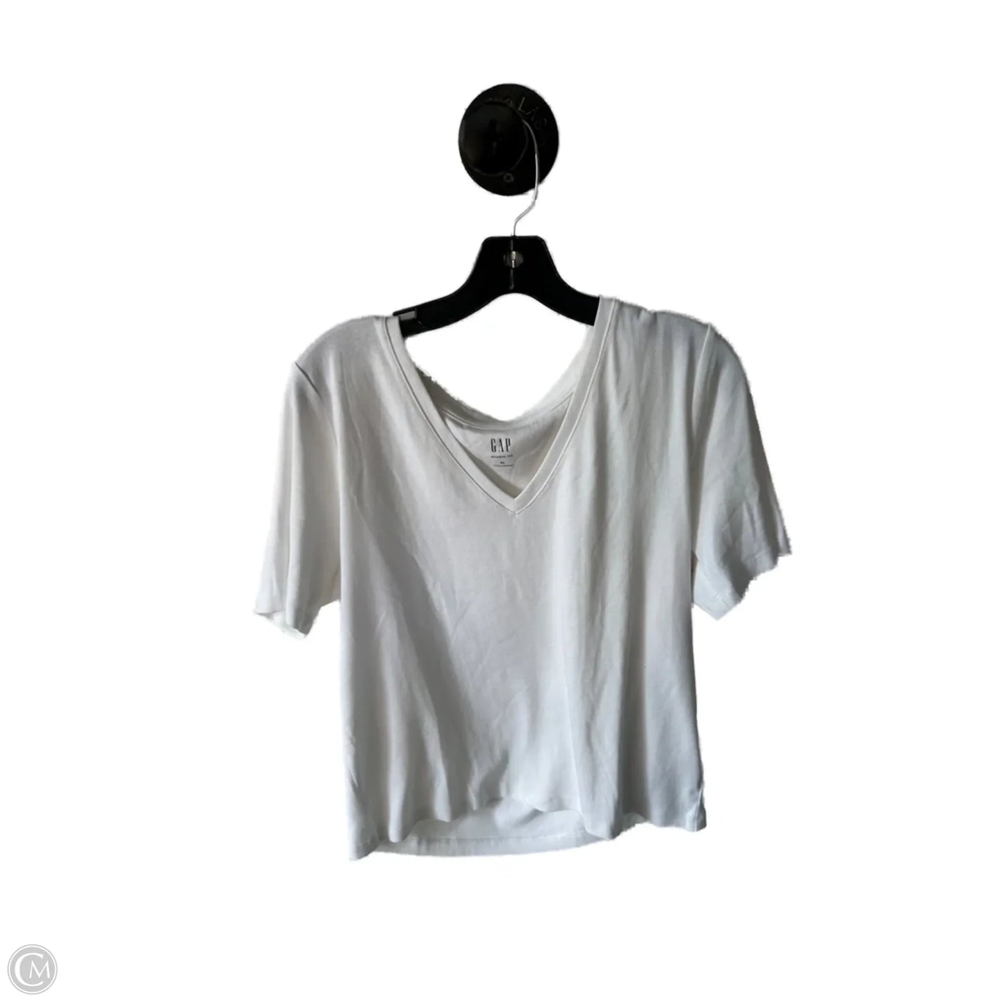 Top Short Sleeve Basic By Gap In White, Size: Xl