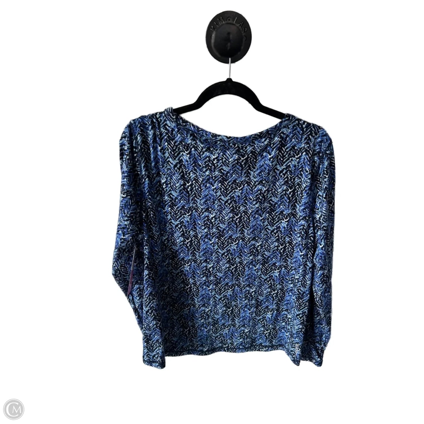 Top Long Sleeve By Talbots In Blue, Size: Xl