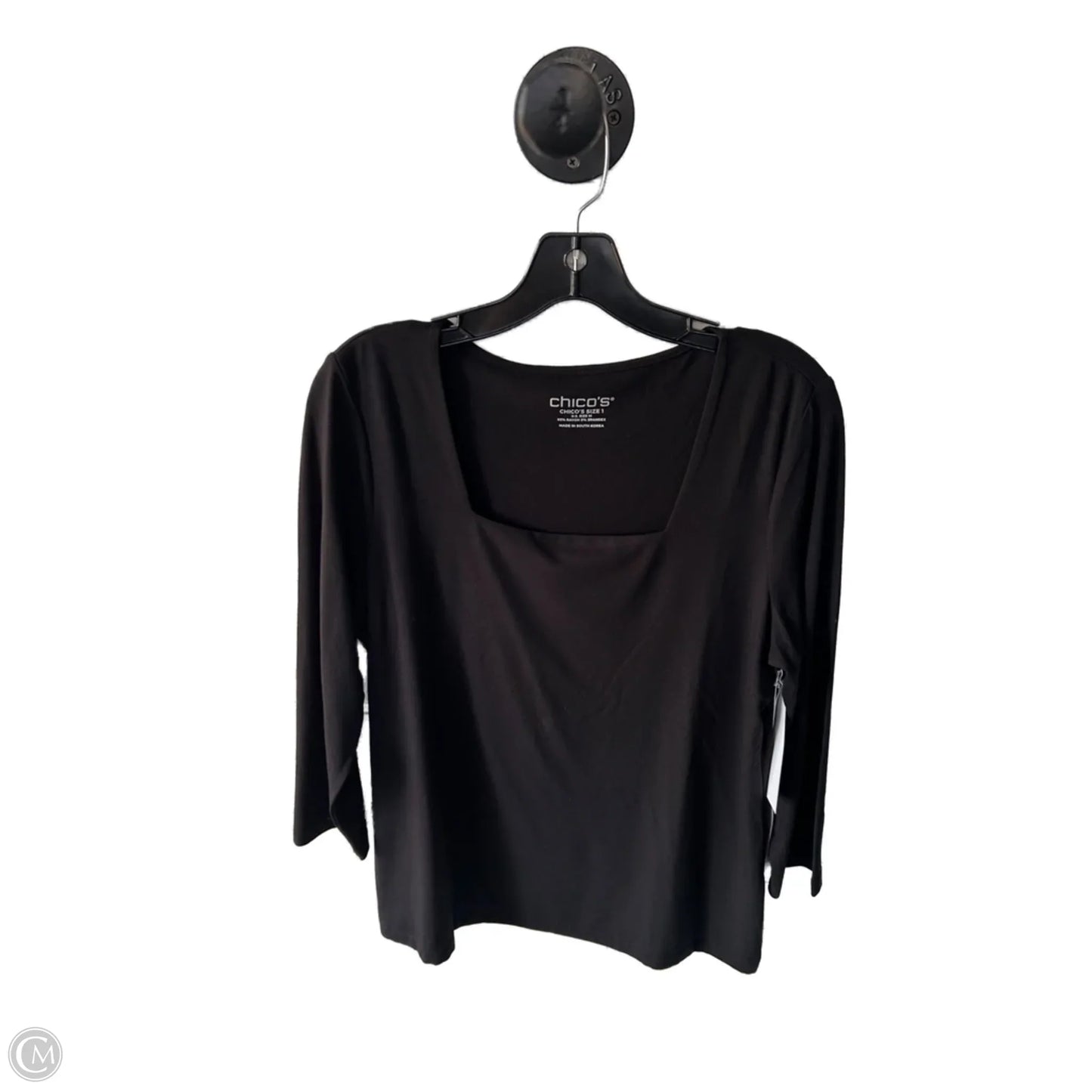 Top Long Sleeve By Chicos In Black, Size: Medium