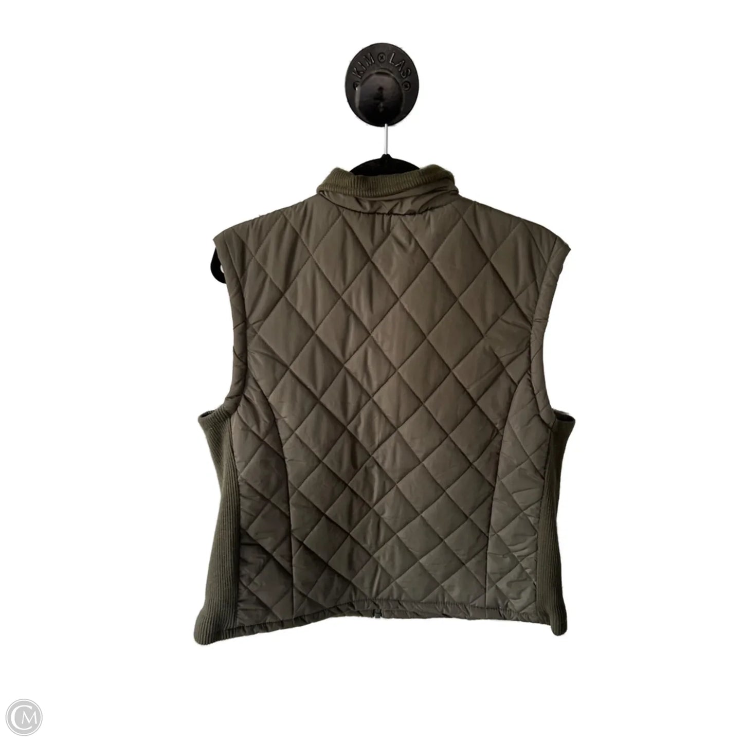 Vest Puffer & Quilted By Workshop In Green, Size: M
