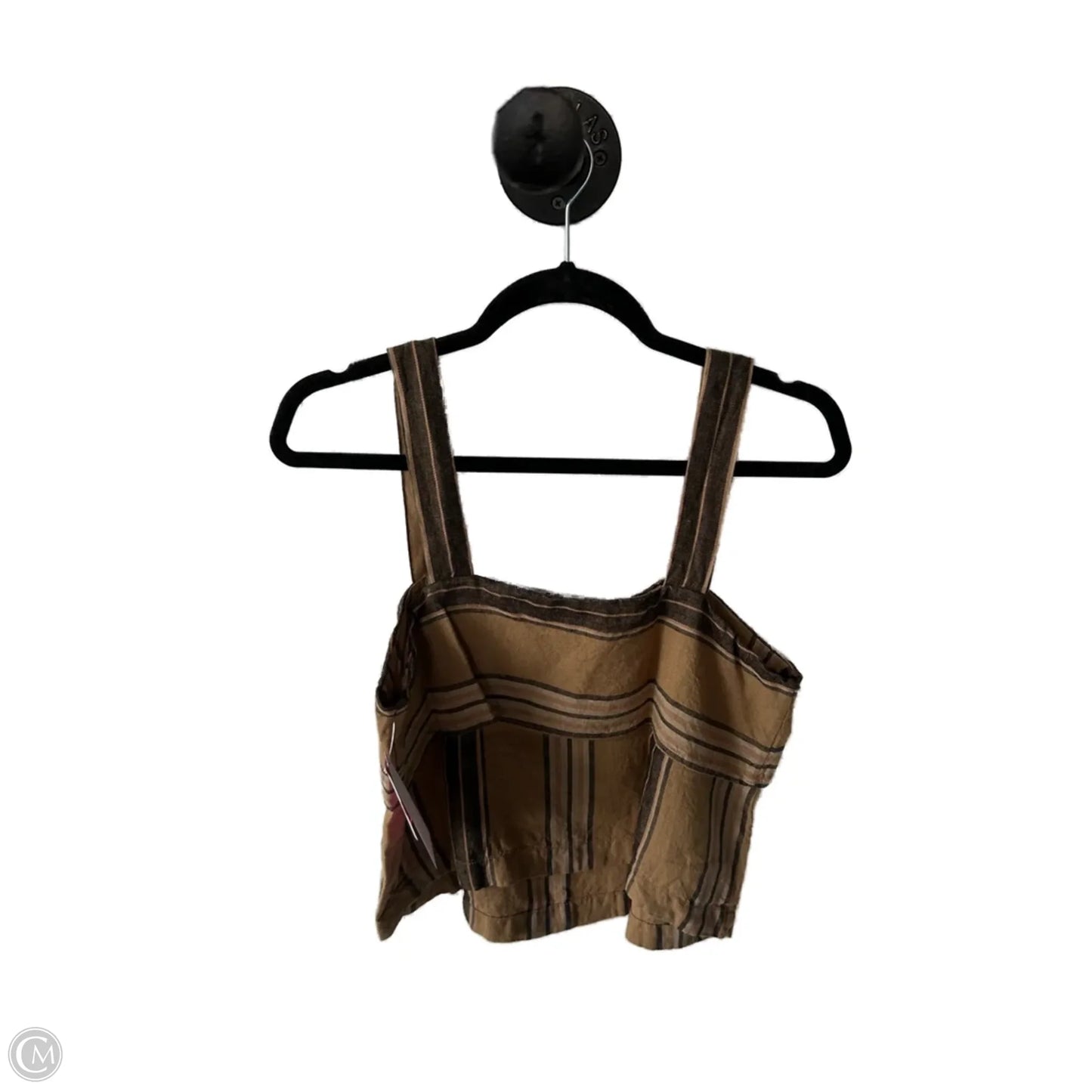 Top Sleeveless By Banana Republic In Black & Tan, Size: S