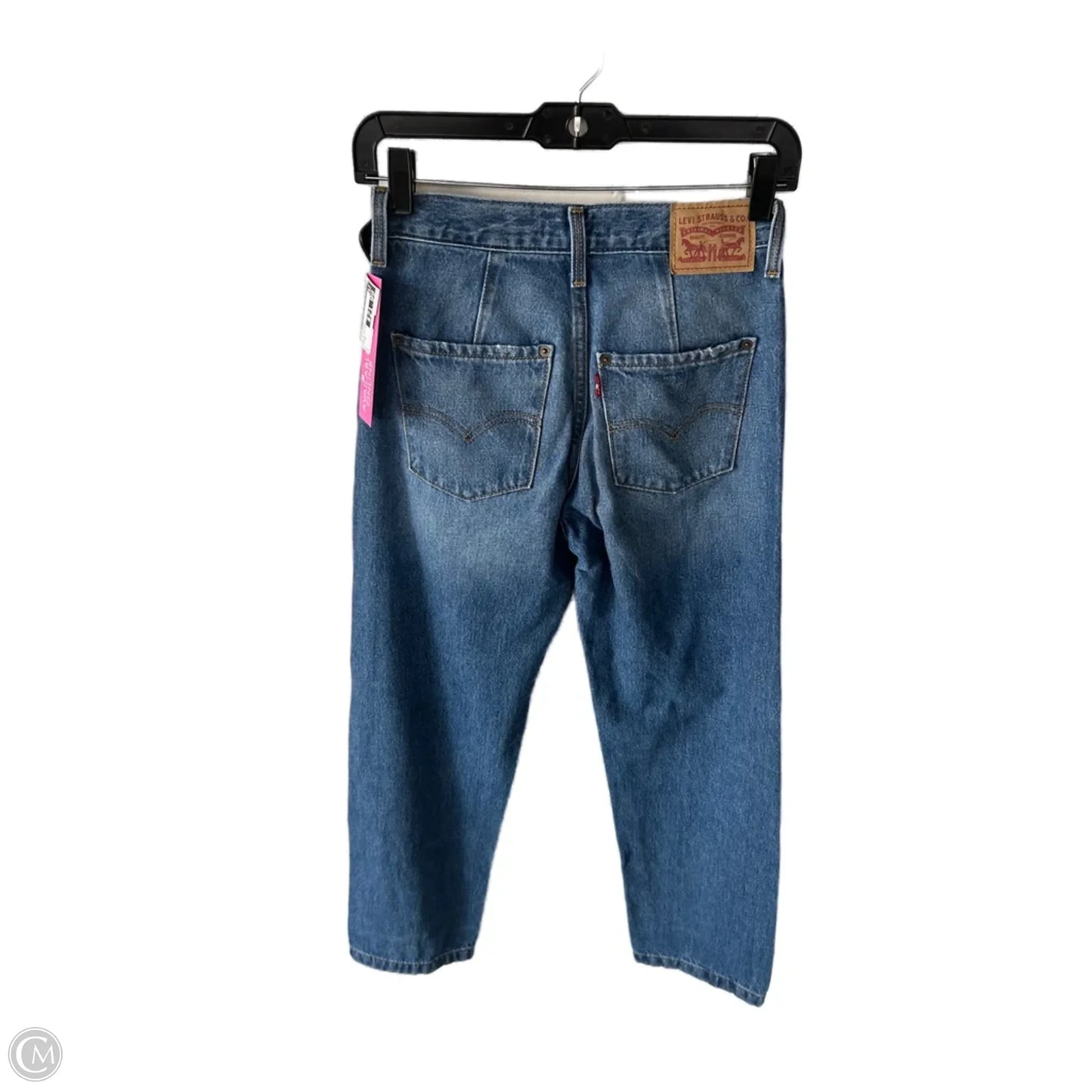 Jeans Wide Leg By Levis In Blue Denim, Size: 0