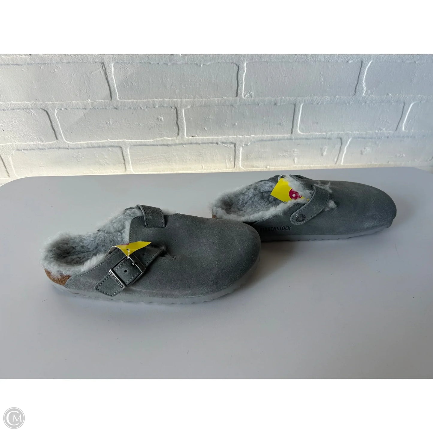 Shoes Flats By Birkenstock In Grey, Size: 6.5