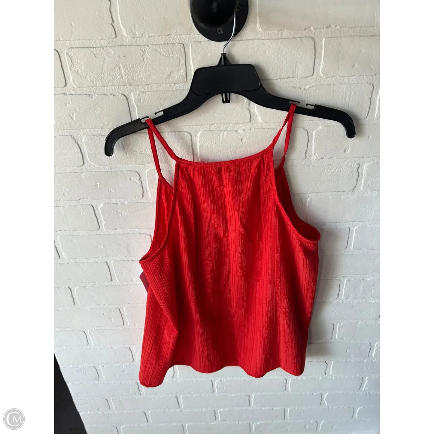 Top Sleeveless By Loft In Red, Size: M
