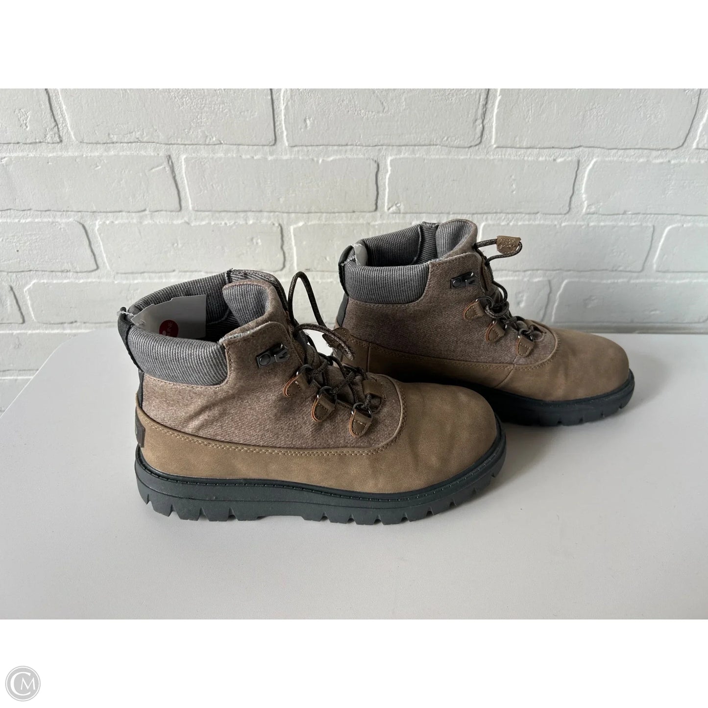 Boots Ankle Flats By Hey Dude In Tan, Size: 8
