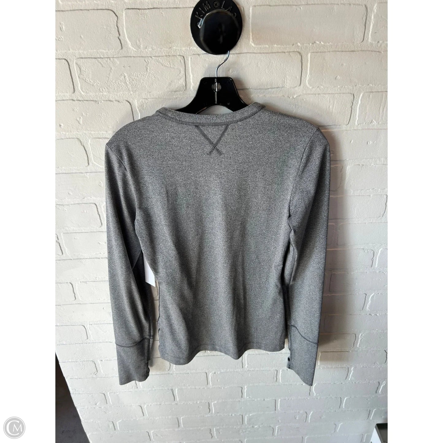 Athletic Top Long Sleeve Crewneck By Nike Apparel In Grey, Size: Xs