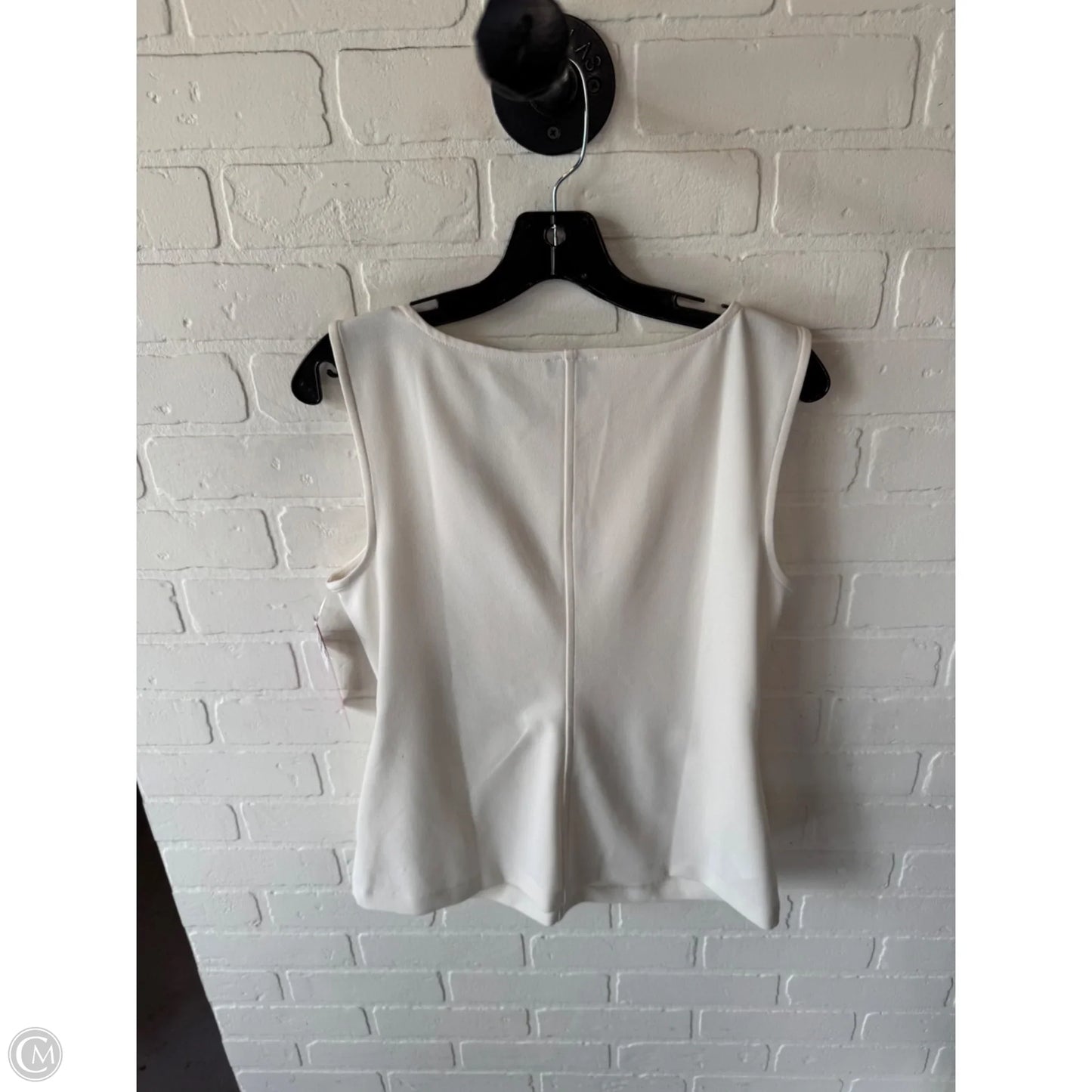 Top Sleeveless By Ann Taylor In Cream, Size: M