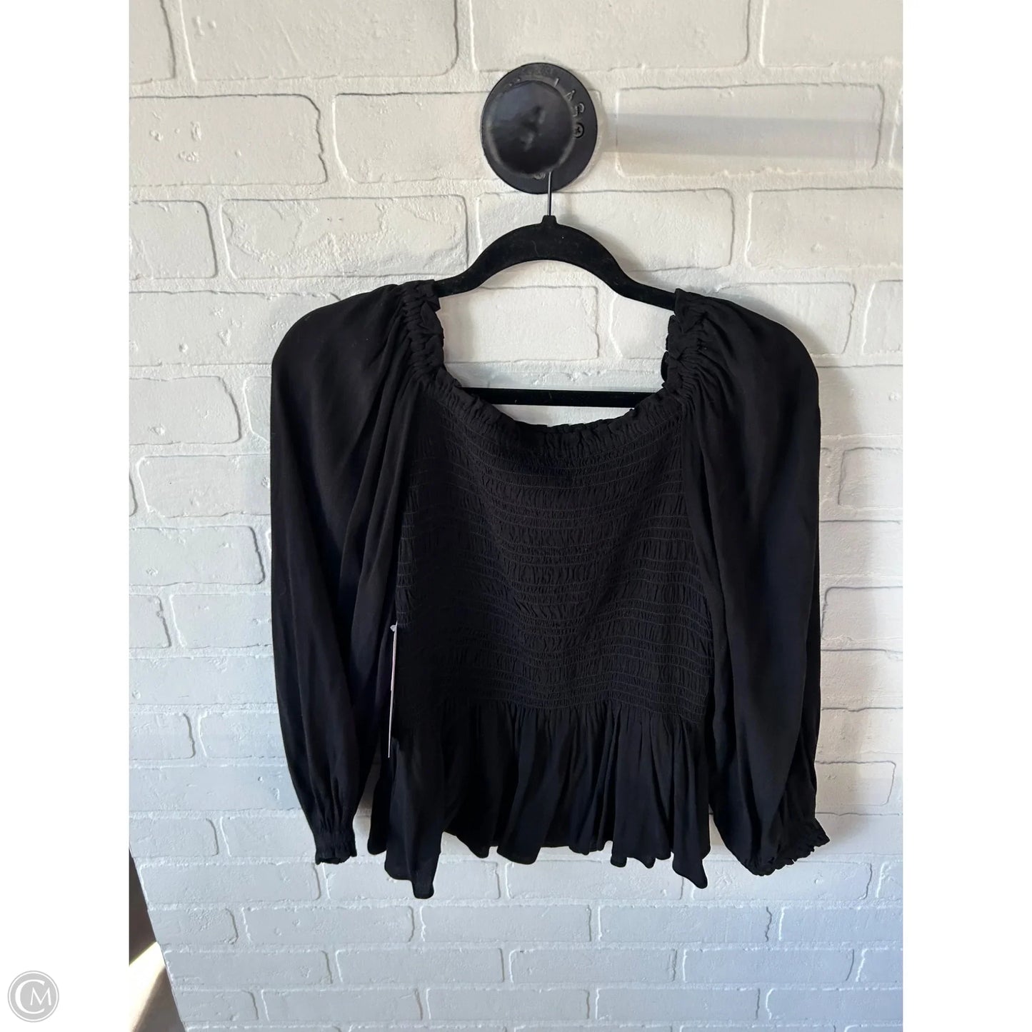 Top Long Sleeve By Ann Taylor In Black, Size: Xs