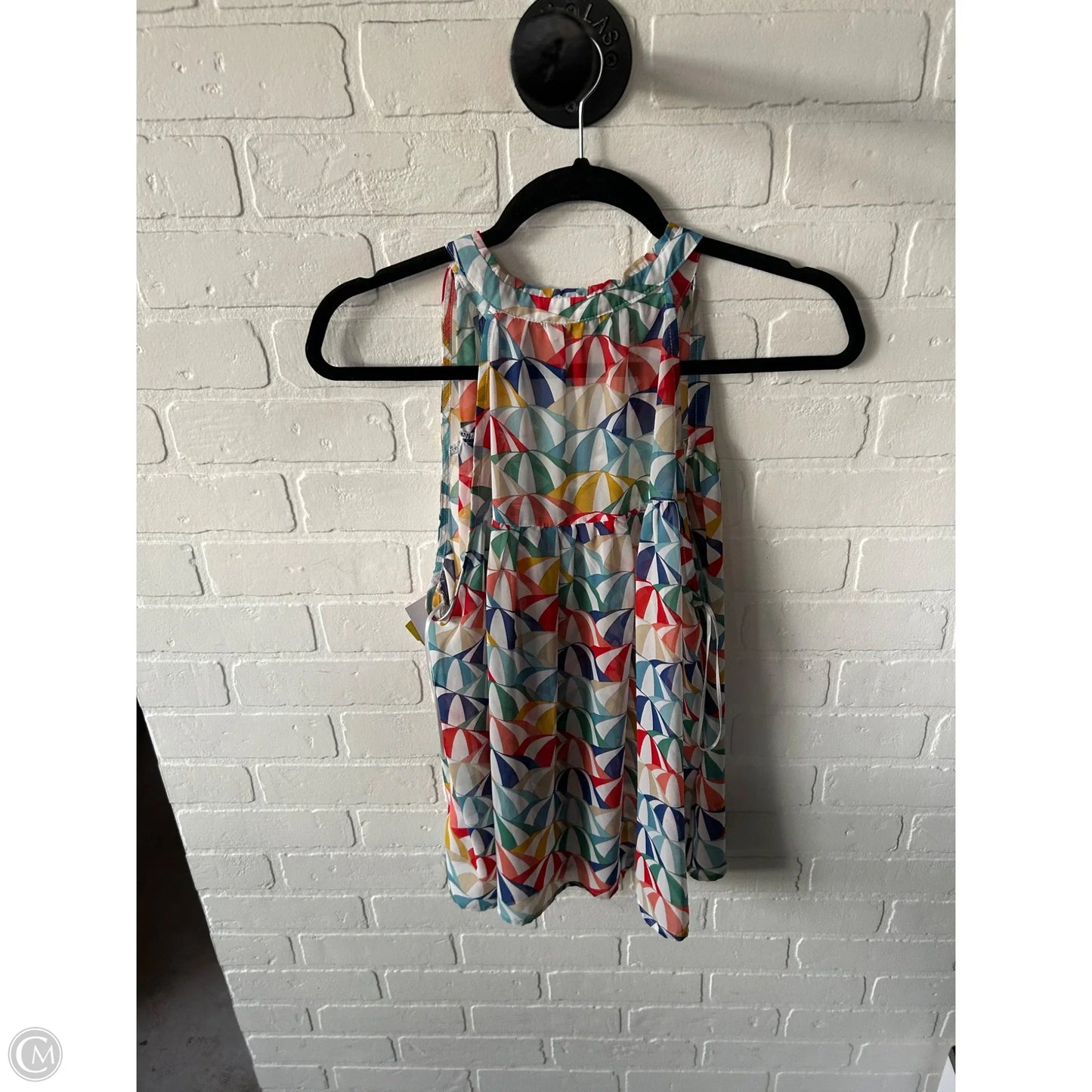 Top Sleeveless By Molly Bracken In Blue & White, Size: Xl