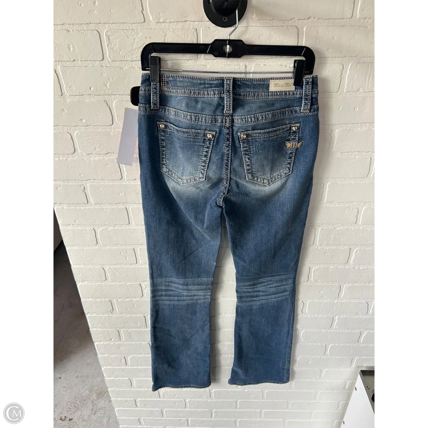 Jeans Boot Cut By Miss Me In Blue Denim, Size: 4