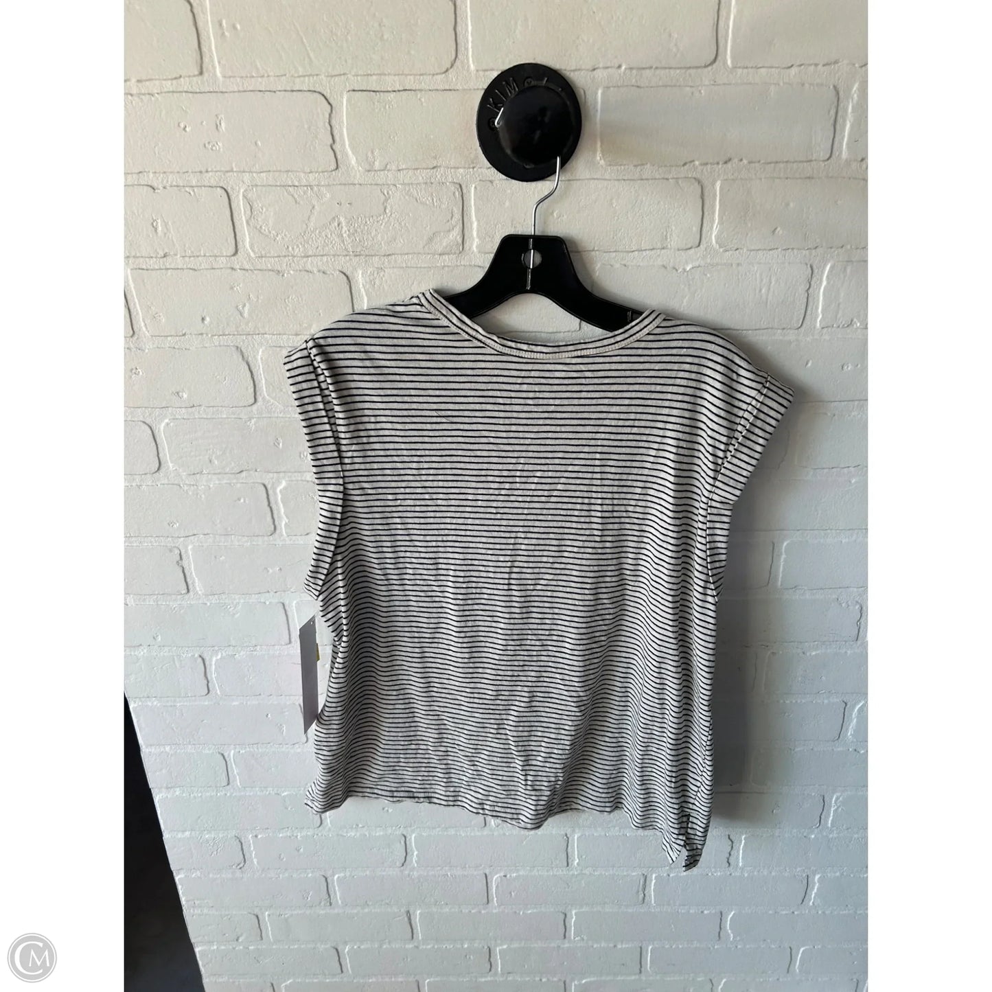 Top Sleeveless By Pilcro In Black & Cream, Size: M