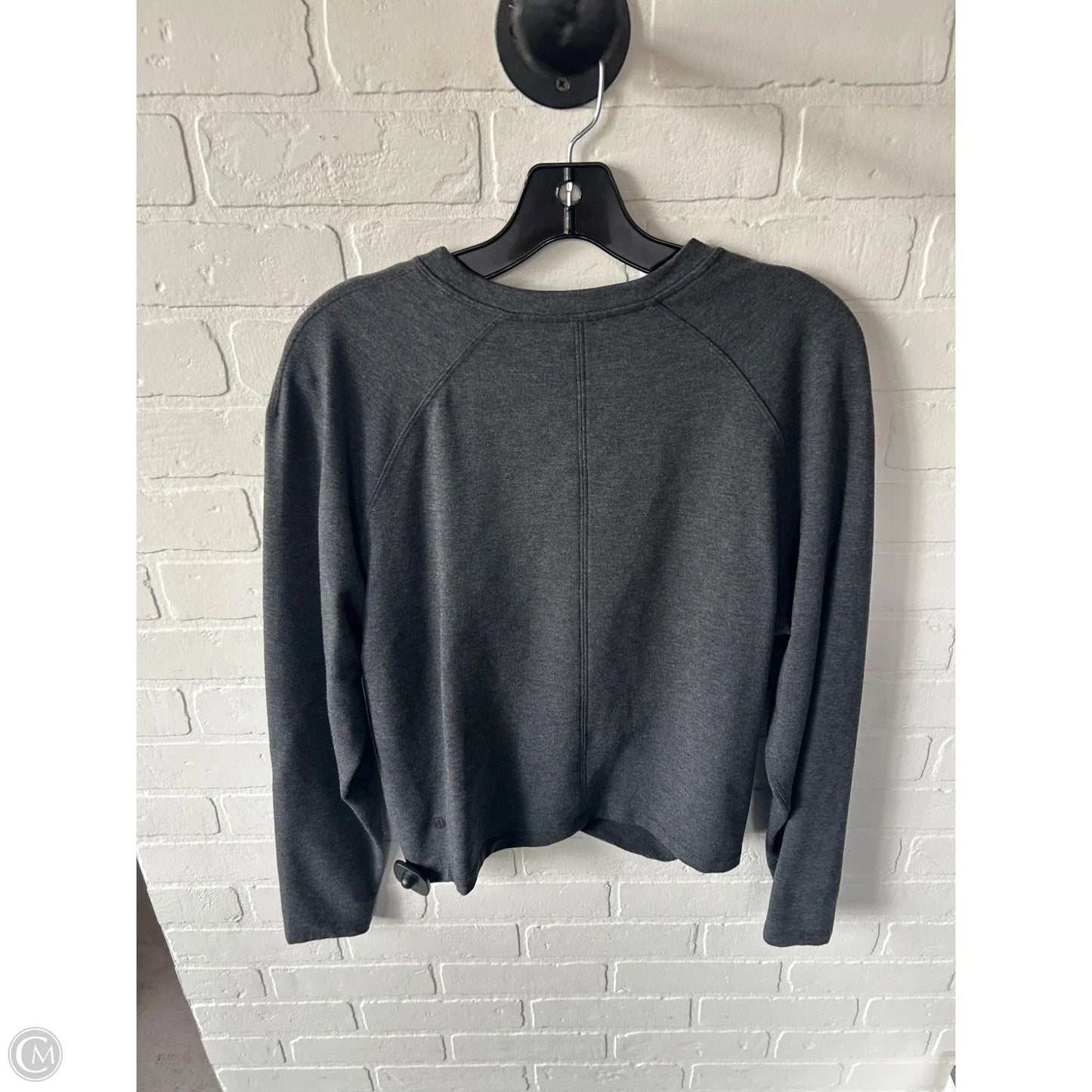 Athletic Sweatshirt Crewneck By Lululemon In Grey, Size: S