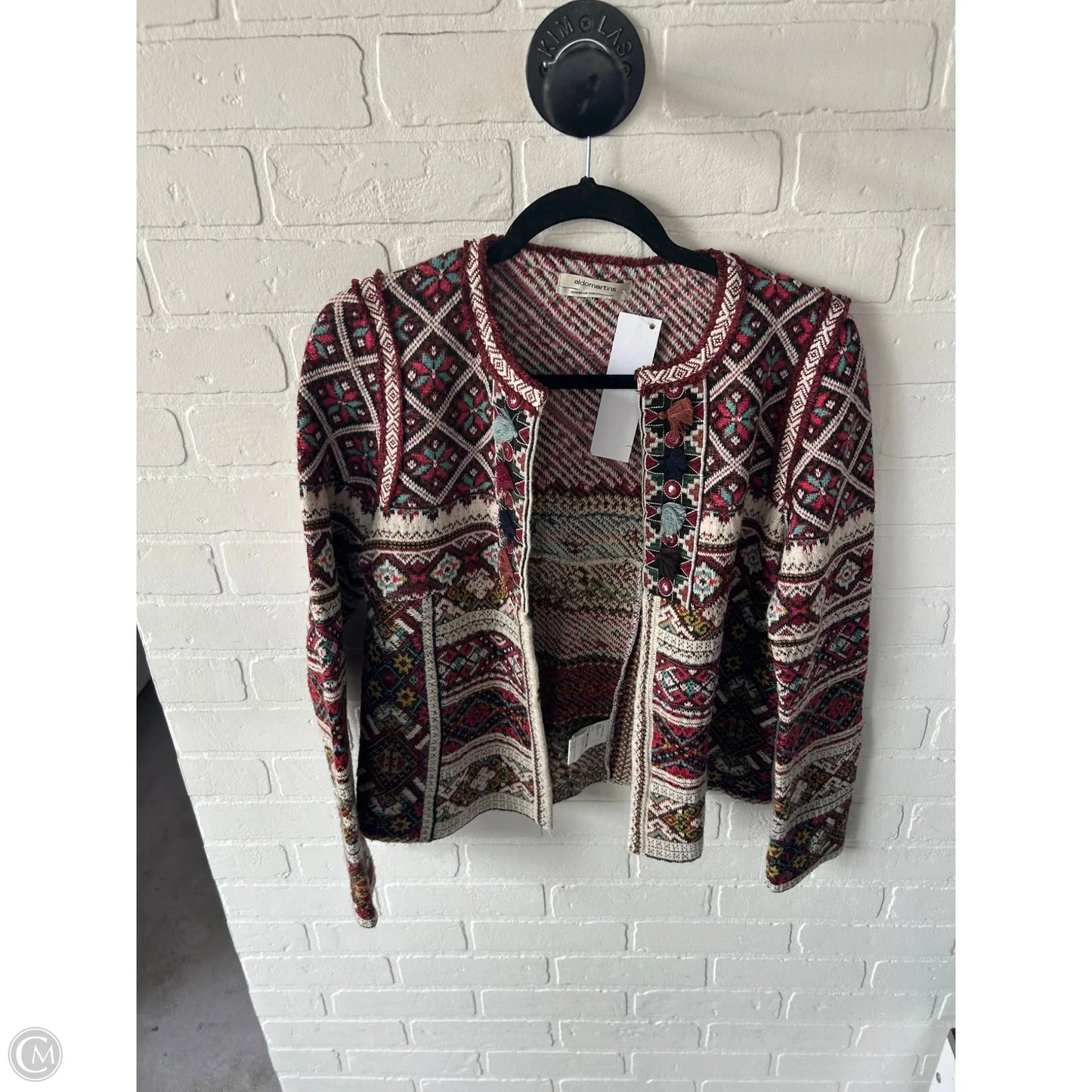 Blazer By Aldomartins In Cream & Red, Size: S
