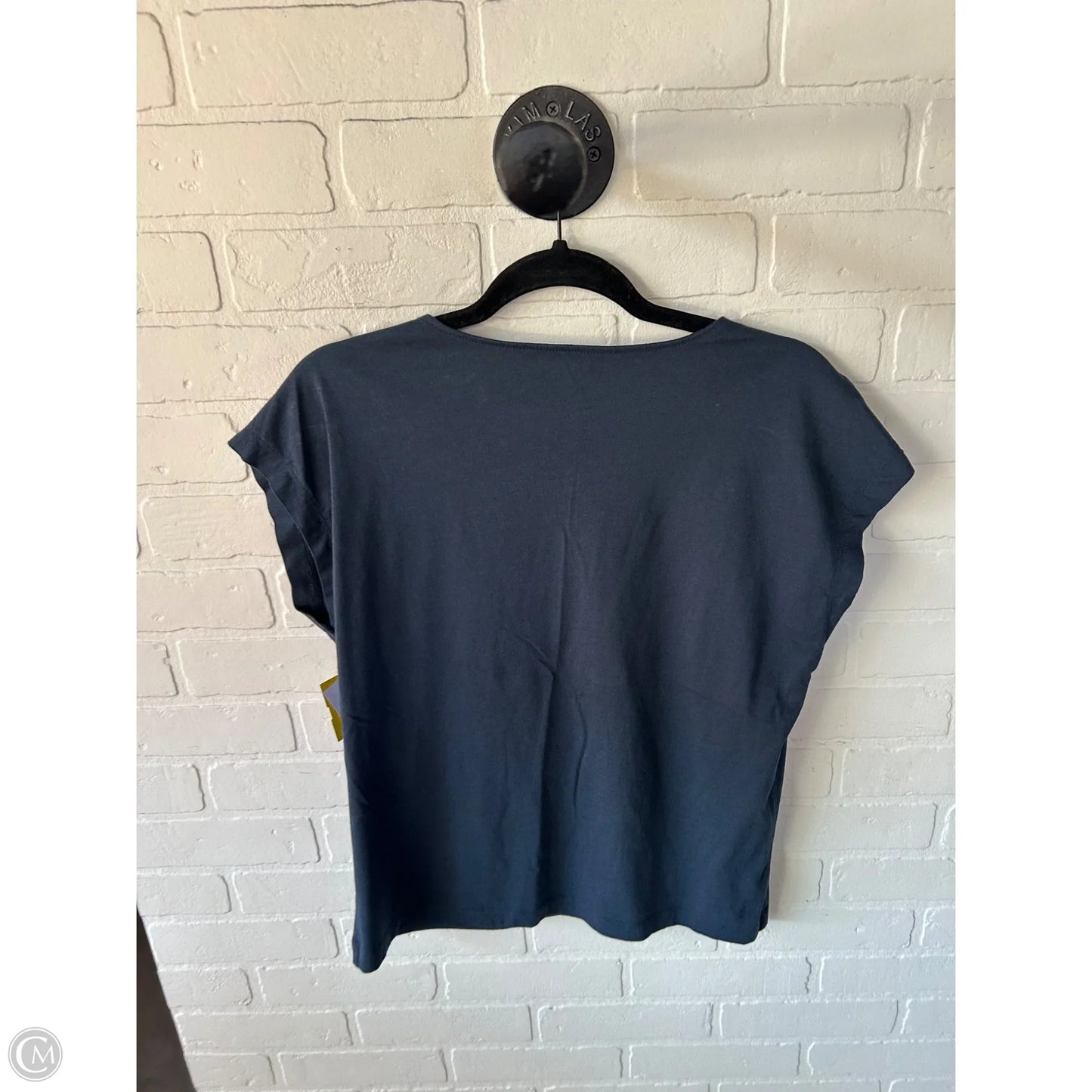 Top Short Sleeve Basic By Loft In Blue, Size: M