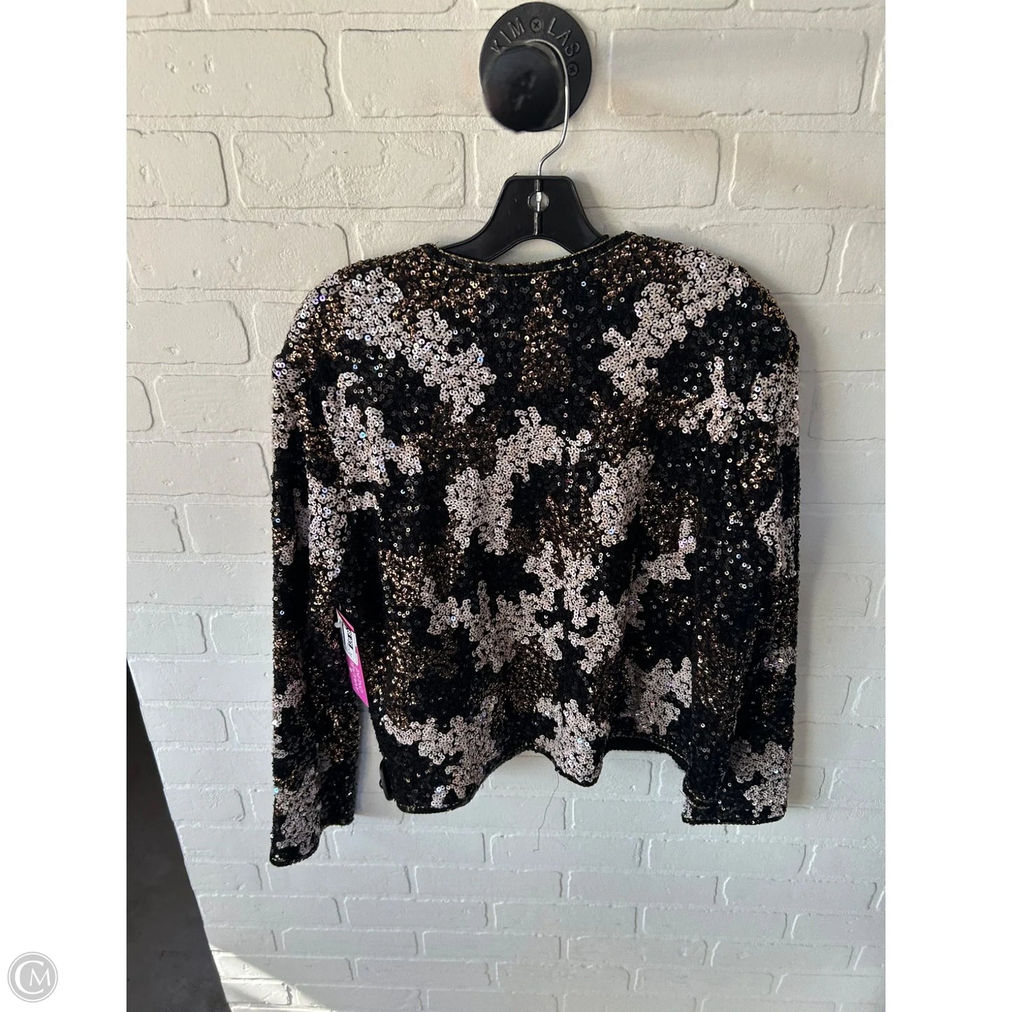 Blazer By Zara In Black & Gold, Size: S