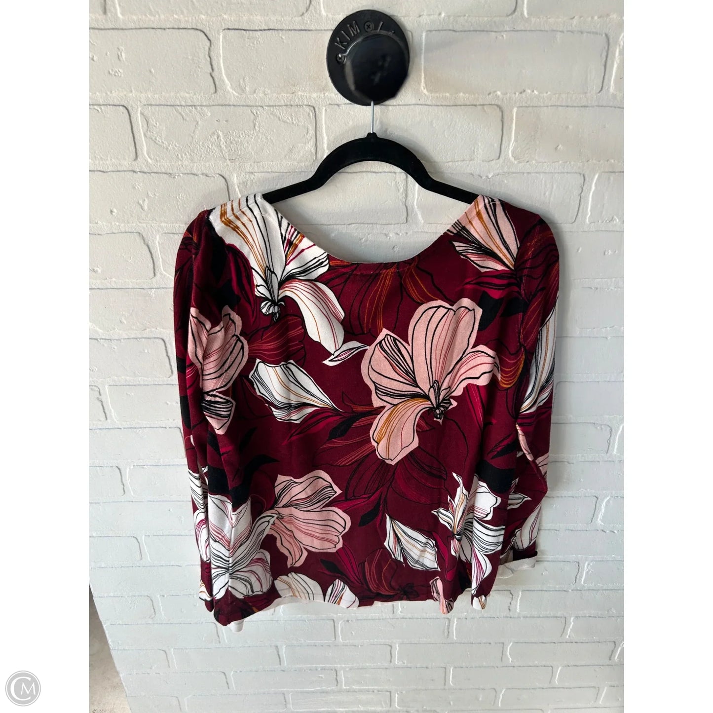 Sweater By Chicos In Red, Size: L